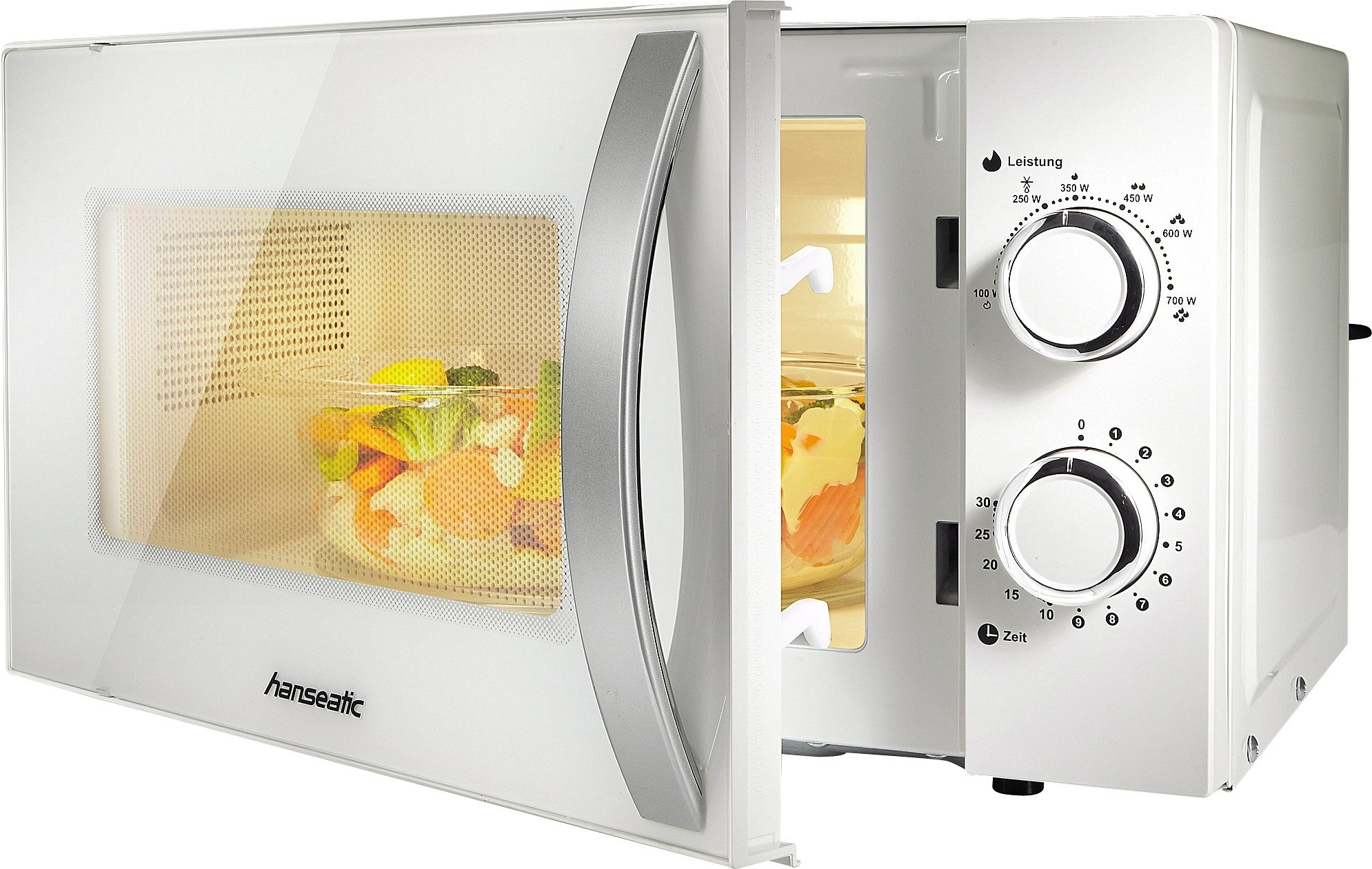 Hanseatic Mikrowelle "634711" Mikrowelle 700 W Auftaufunktion, 6 Leistungss günstig online kaufen
