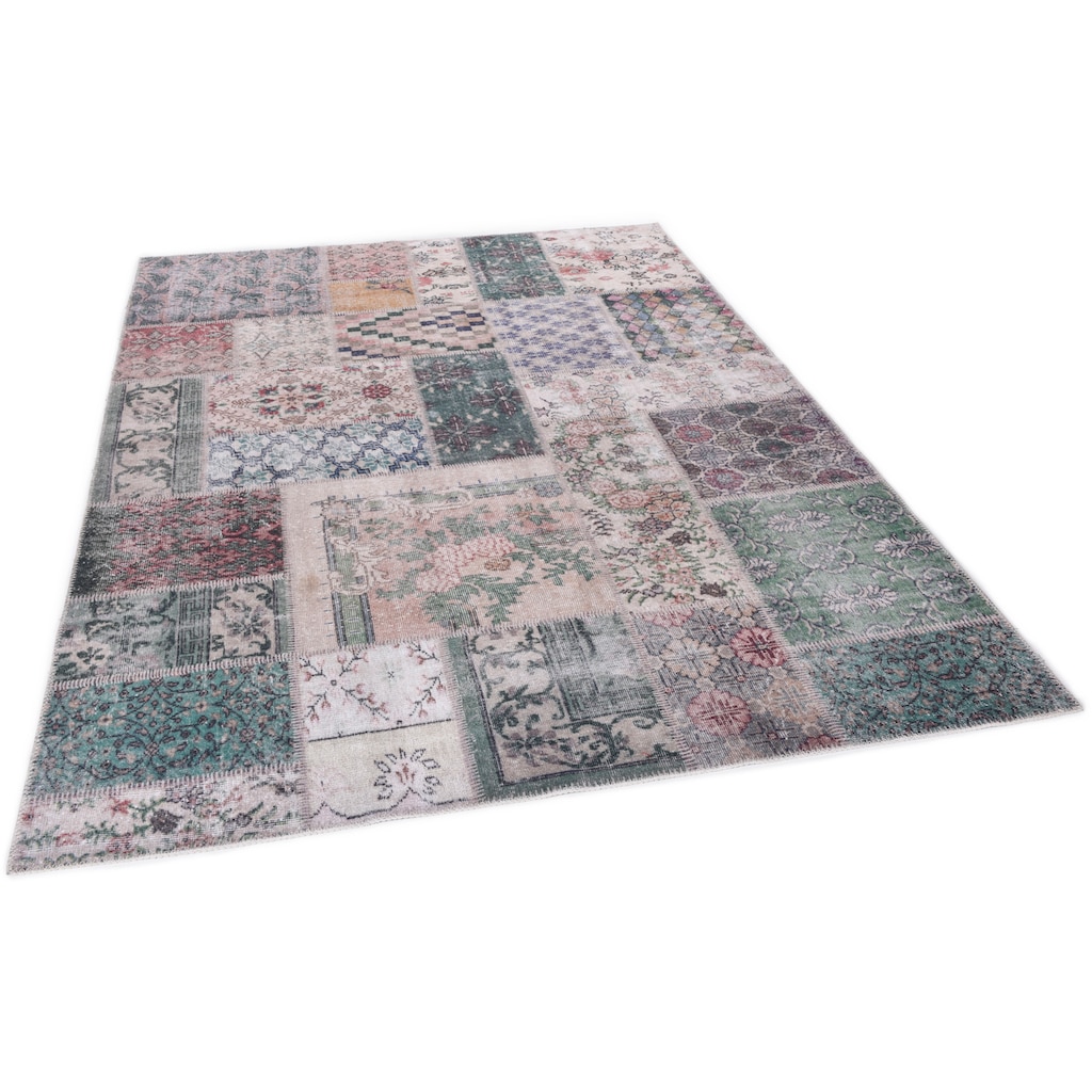 Gino Falcone Teppich »Adara GF 094«, rechteckig, Flachgewebe, Patchwork-Vintage Design, waschbar