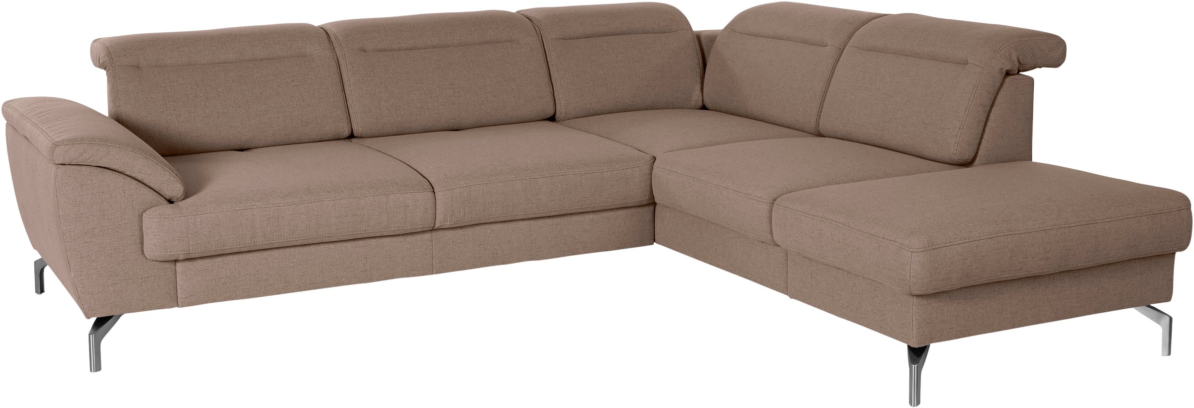 sit&more Ecksofa "Percy L-Form", 15 cm Fußhöhe, Sitztiefenverstellung, wahl günstig online kaufen