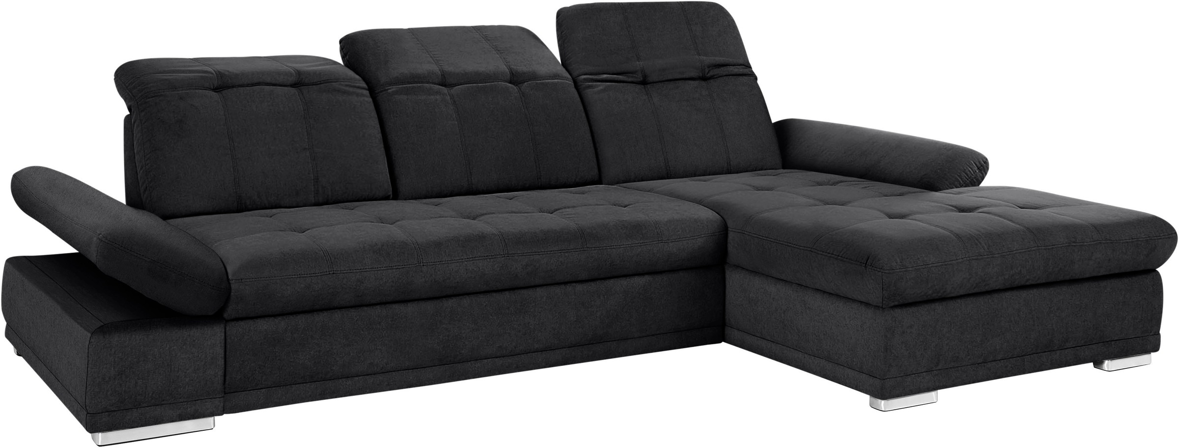 COTTA Ecksofa »Holiday L-Form mit Sitztiefen-, Armteil- und Kopfteilverstellung«, wahlweise mit Bettfunktion & Bettkasten