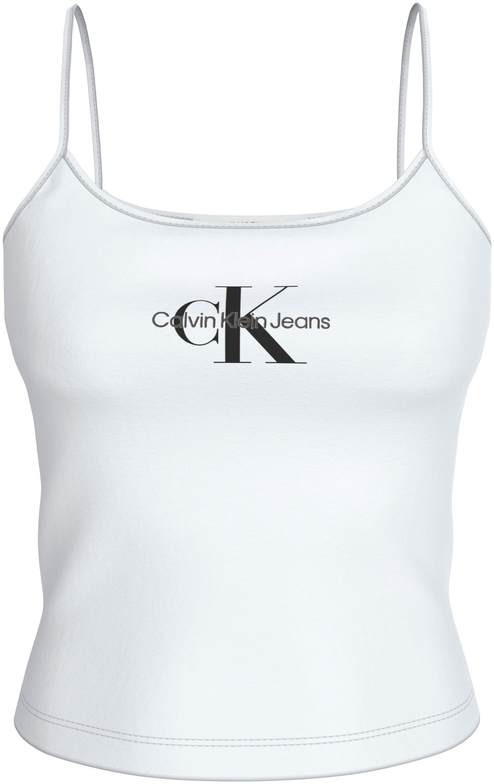 Calvin Klein Jeans T-Shirt »MONOLOGO STRAPPY TANK TOP«, mit Logomarkenpatch  bestellen | BAUR