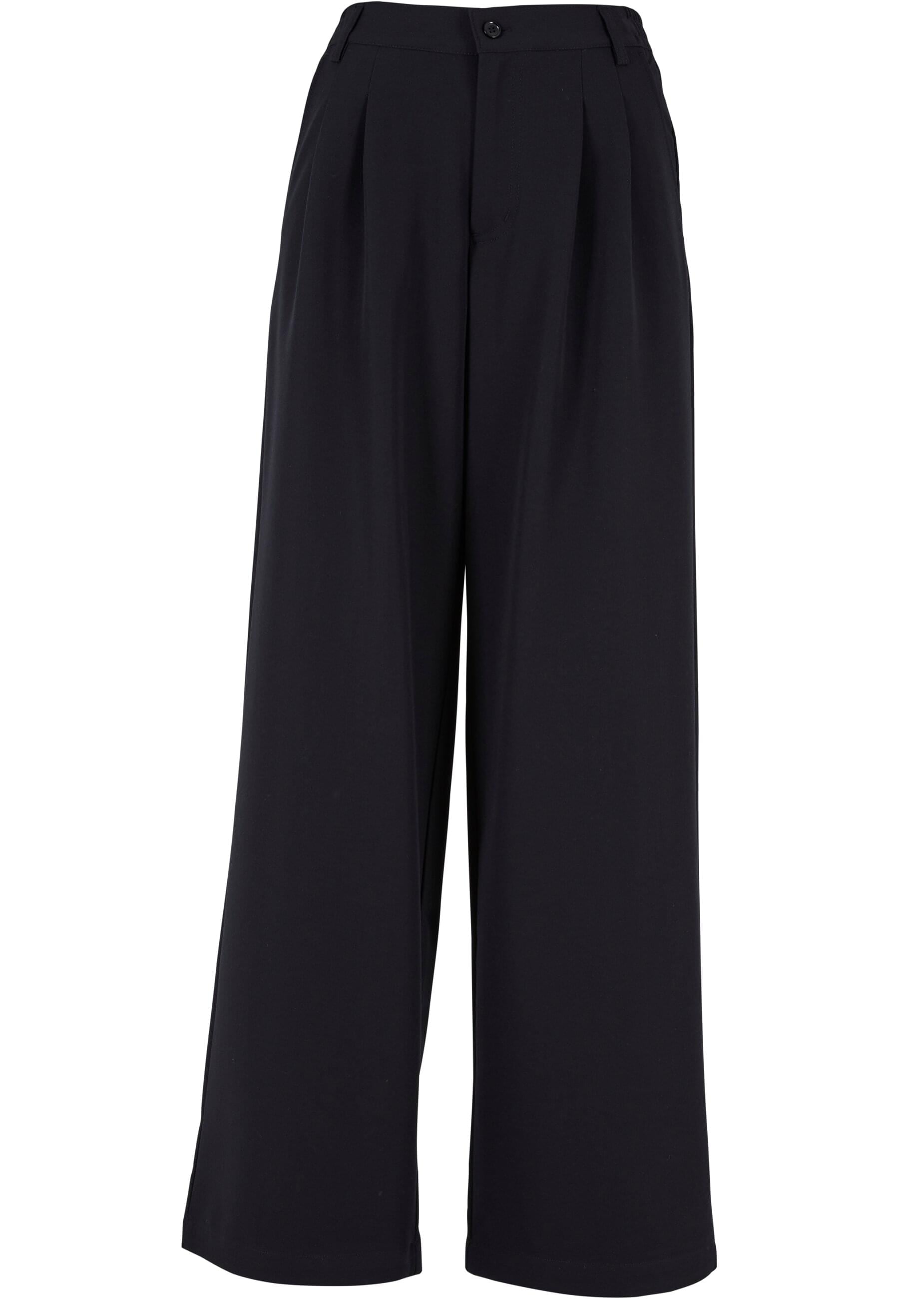 URBAN CLASSICS Stoffhose "Urban Classics Damen Ladies Ultra Wide Pleat-Front Pants", (1 tlg.)