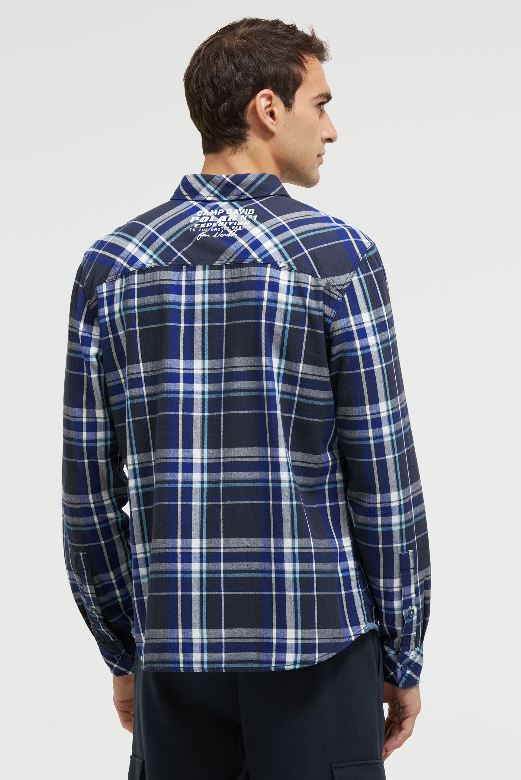 CAMP DAVID Langarmhemd aus Baumwolle