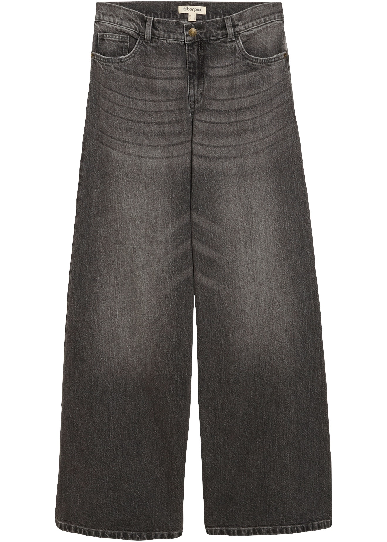 bonprix Weite Jeans mit mittlerem Bund, Loose Fit, sehr weite Silhouette