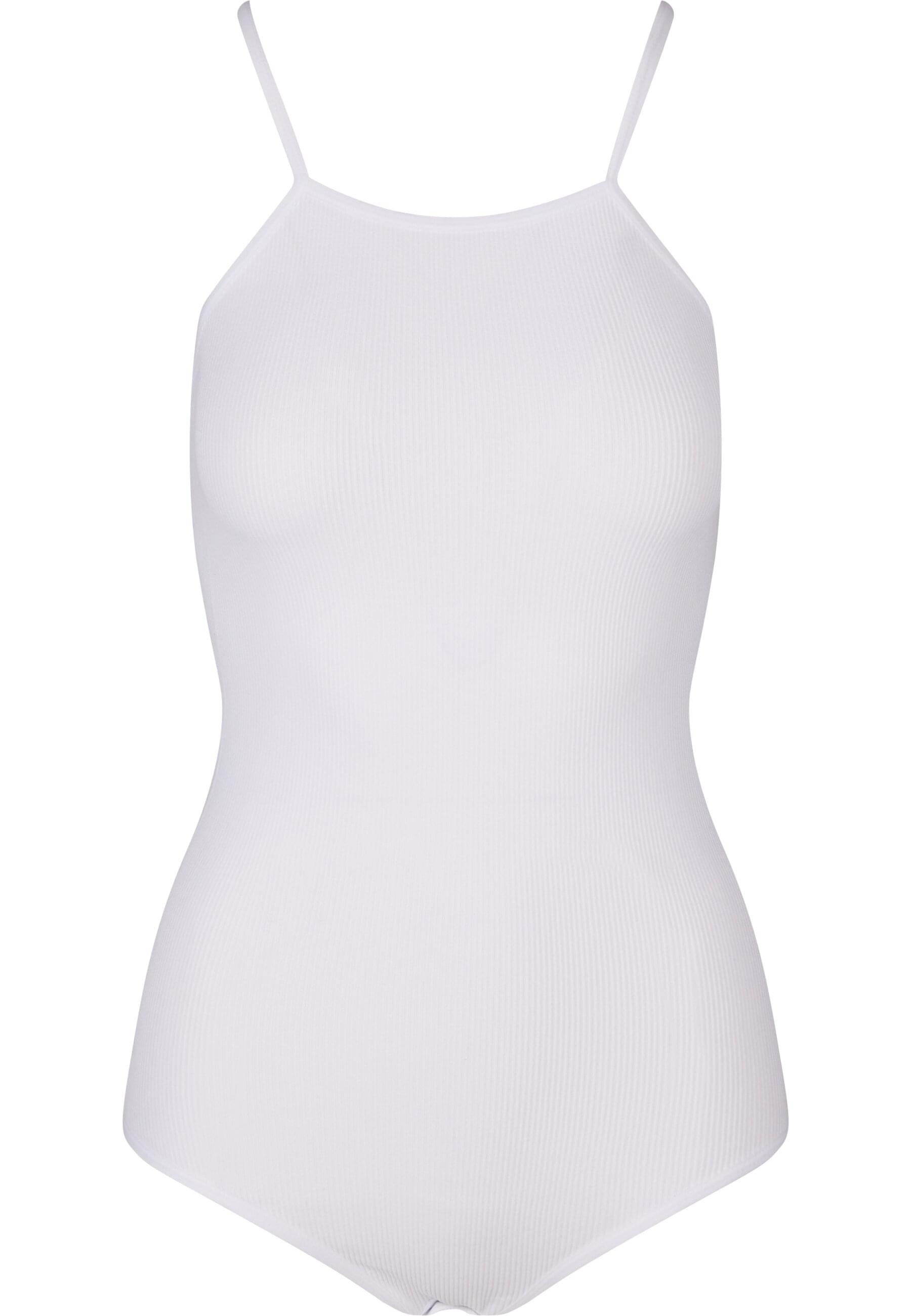 URBAN CLASSICS Damen Body "Urban Classics Ladies Rip Body"weiß, Gr. M, 92% Nylon, 8% Elasthan, Bodys