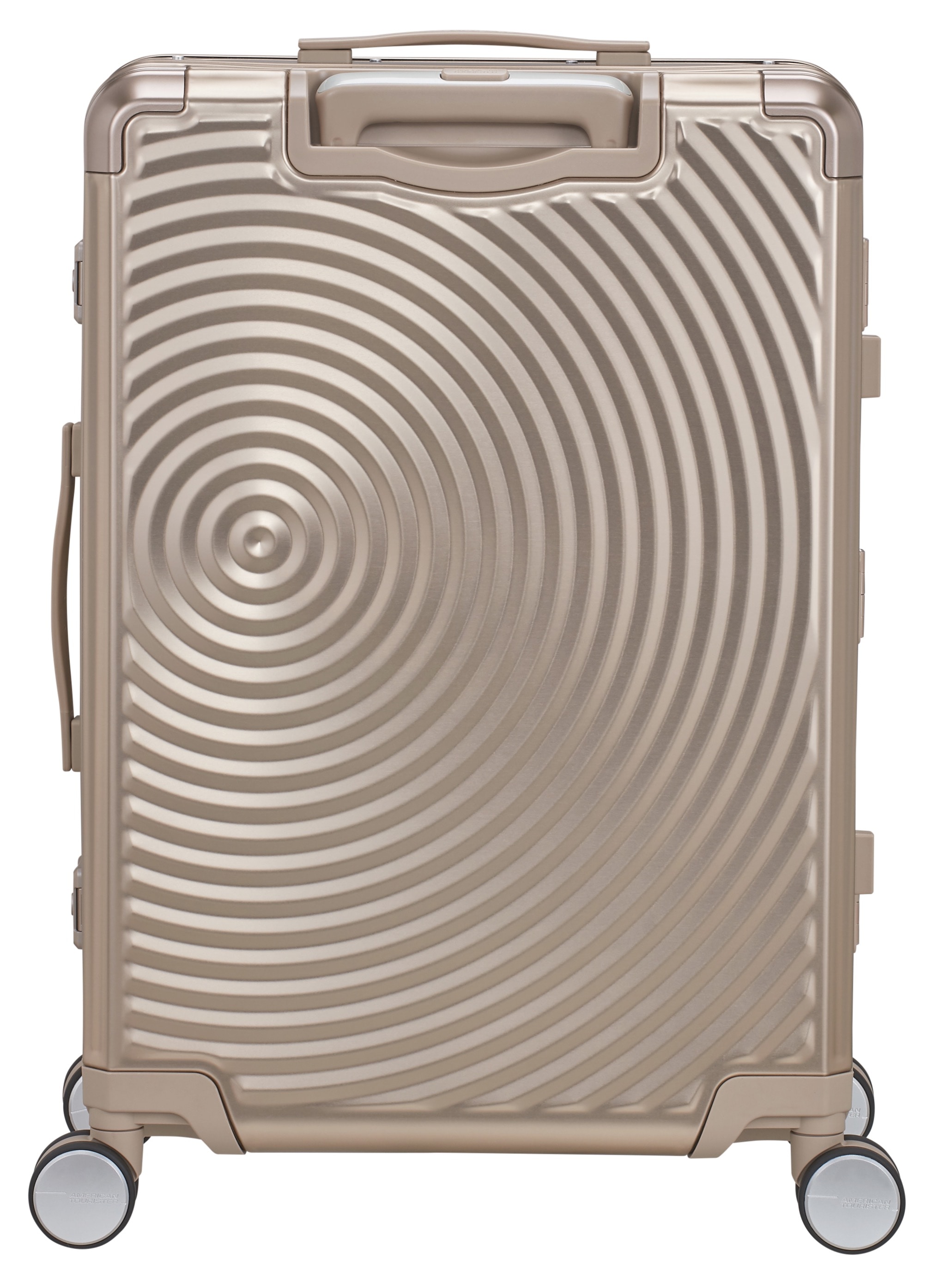 American Tourister® Hartschalen-Trolley »SOUNDBOX ALU, verschiedene Größen und Farben«, 4 Rollen, Hartschalen-Koffer zwei TSA-Schlösser Aluminium-Koffer
