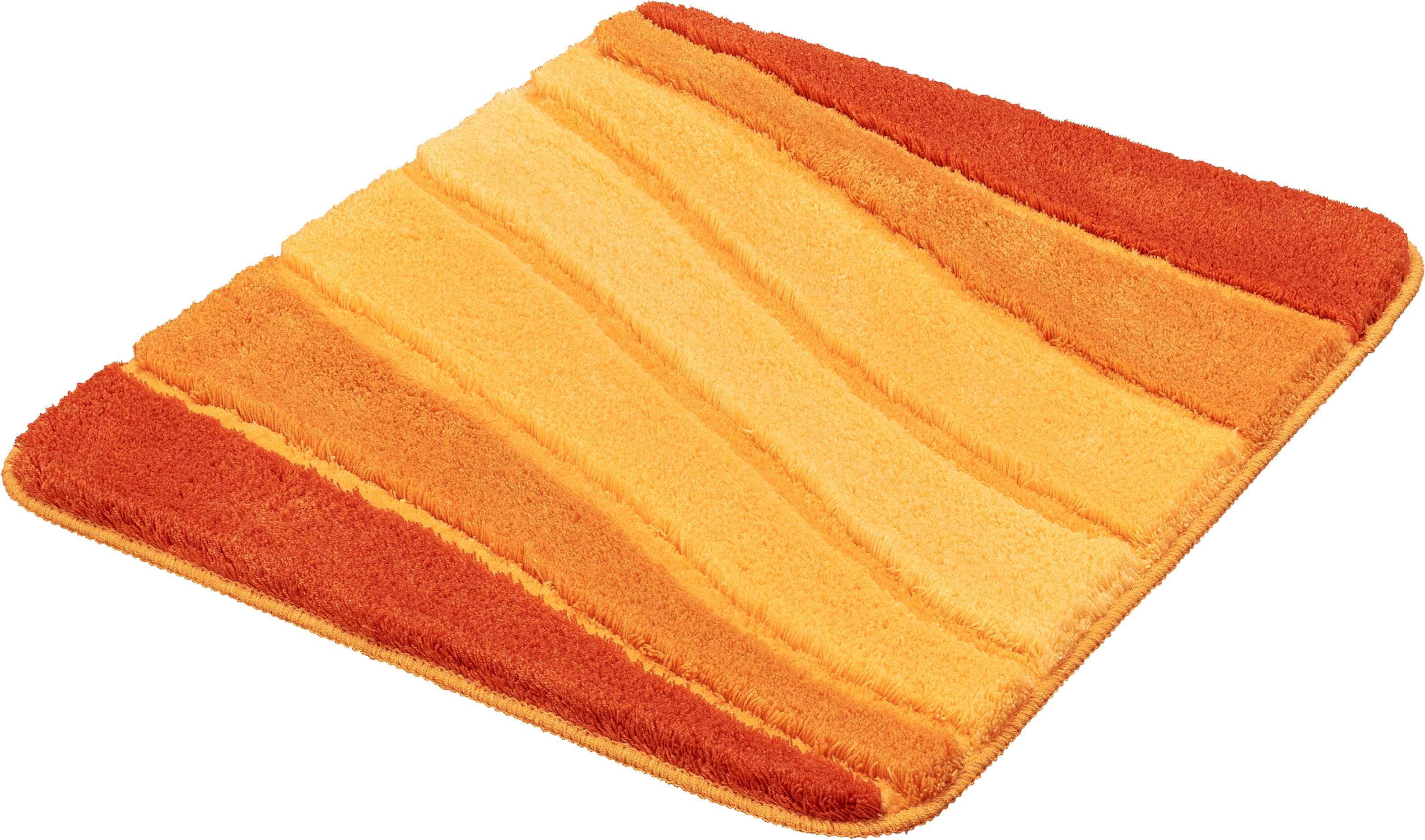 Kleine Wolke Badematte "Ocean, Badvorleger, Badezimmer Teppich" Höhe 21 mm rutschhemmend beschichtet fußbodenheizungsgeeignet Badteppich, Wellen Design, mit Farbverlauf, Hoch-Tief Effekt, waschbar