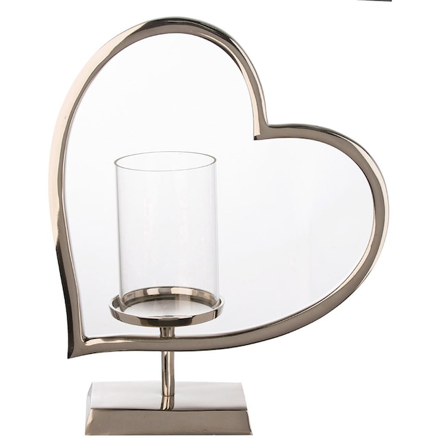 GILDE Windlicht »Amor«, (1 St.), aus Aluminium mit Glas-Zylinder kaufen |  BAUR