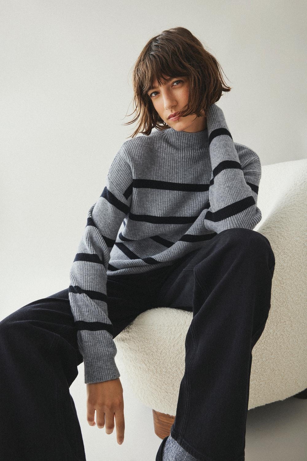 Vila Stehkragenpullover »VIRIL MOCKNECK L/S KNIT RIB TOP 2- NOOS«