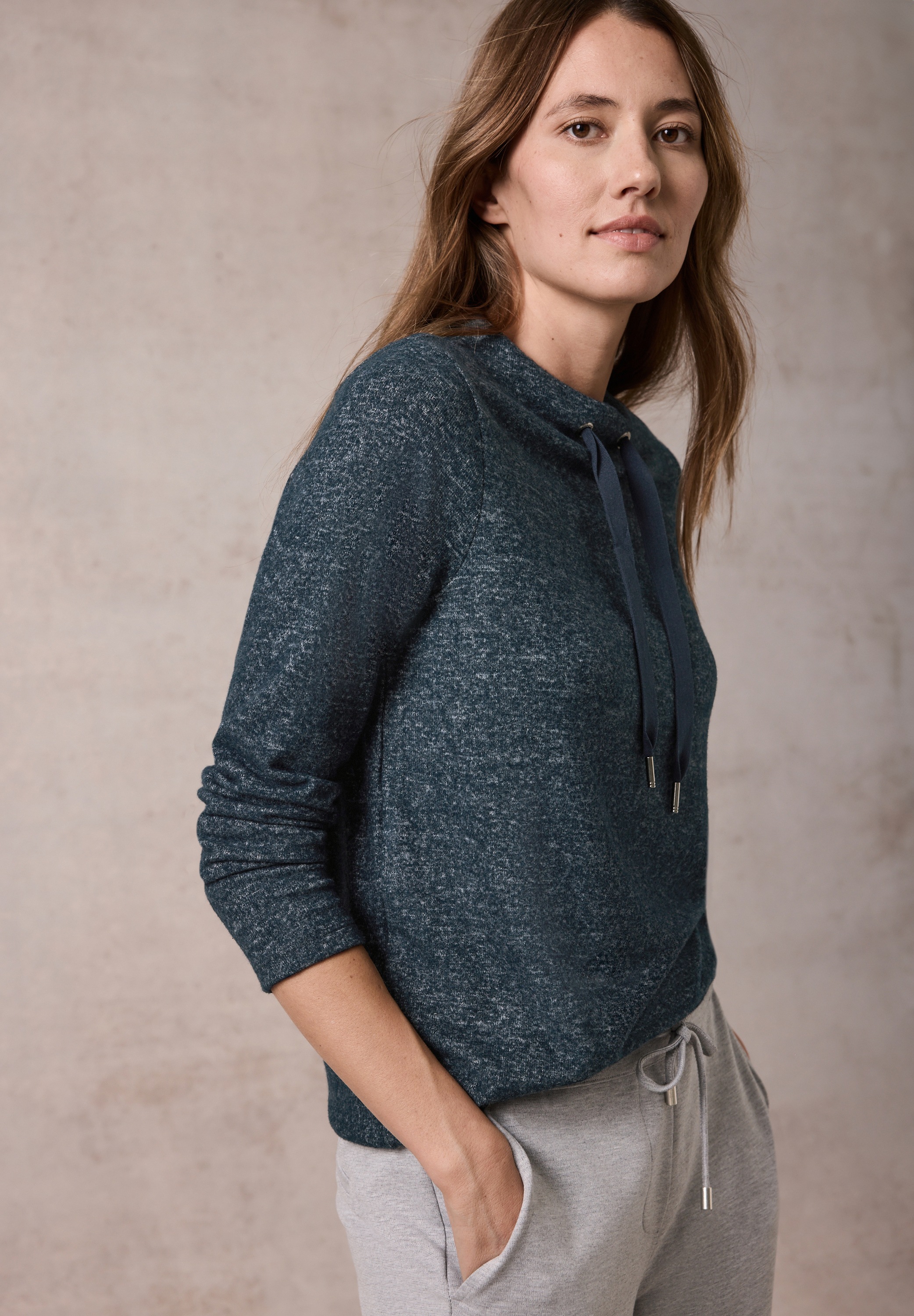 Cecil Langarmshirt mit Kragen