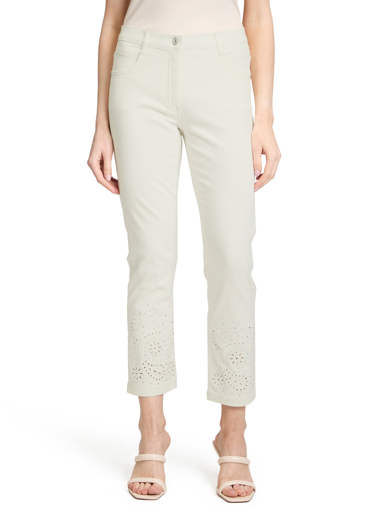 Betty Barclay Stoffhose "Betty Barclay Casual-Hose mit Stickerei", Lochstic günstig online kaufen