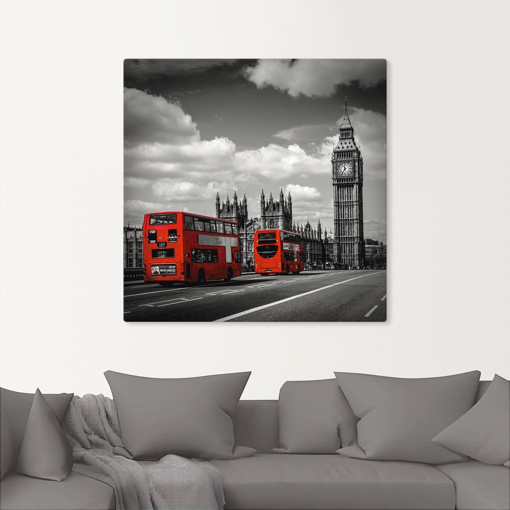 Artland Wandbild "Typisch London", London, (1 St.), als Leinwandbild, Poste günstig online kaufen