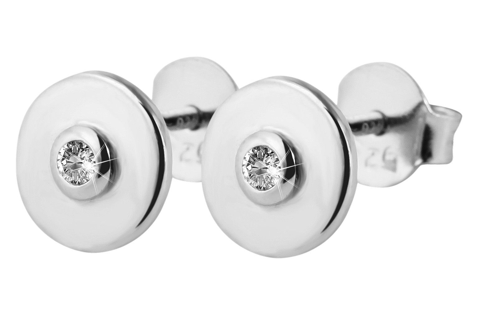 Adelia´s Paar Ohrhänger "Damen Ohrringe – Ohrstecker aus 925 Silber mit Zir günstig online kaufen