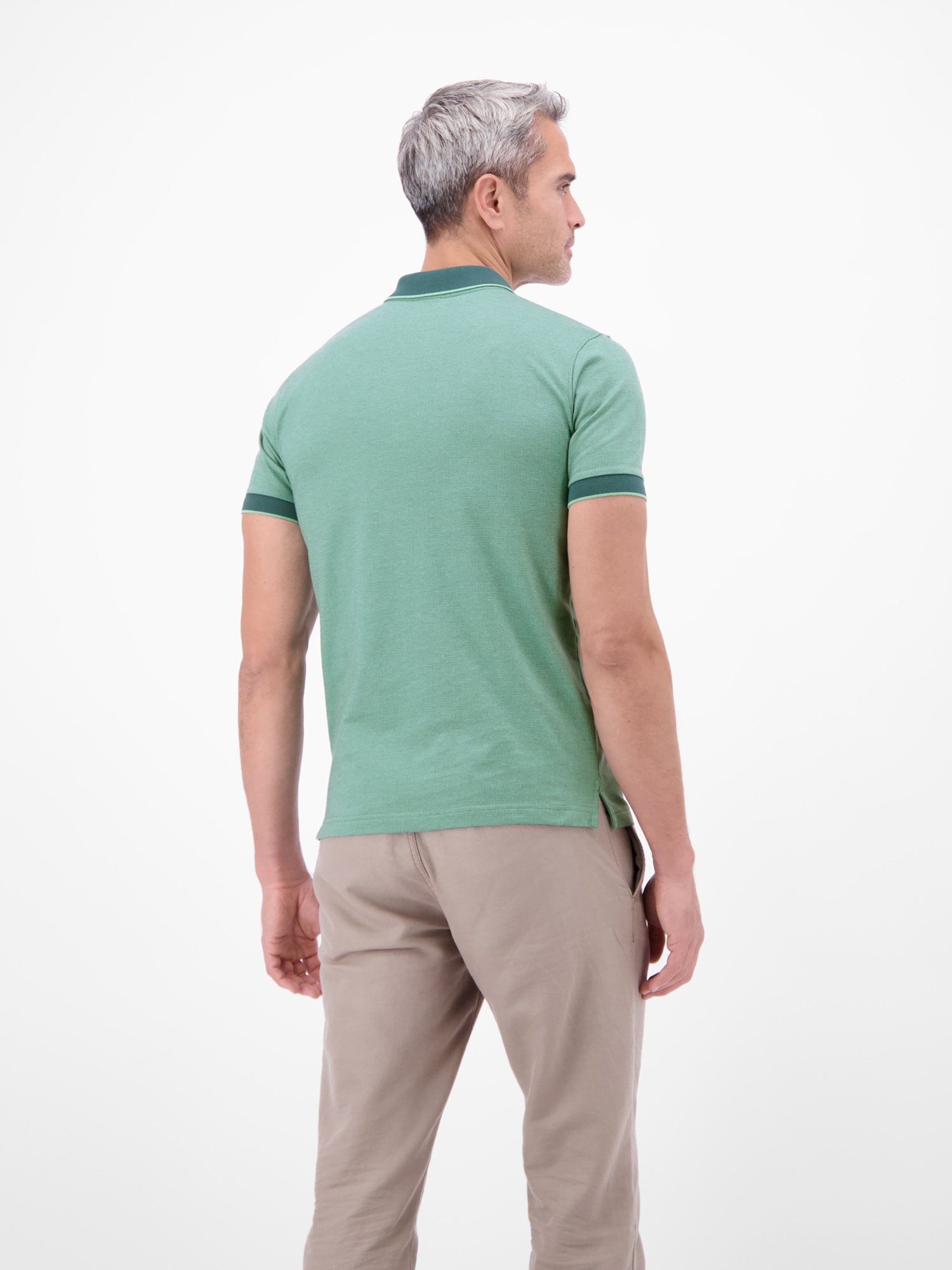 LERROS Poloshirt »Poloshirt in 2-Tone-Optik«
