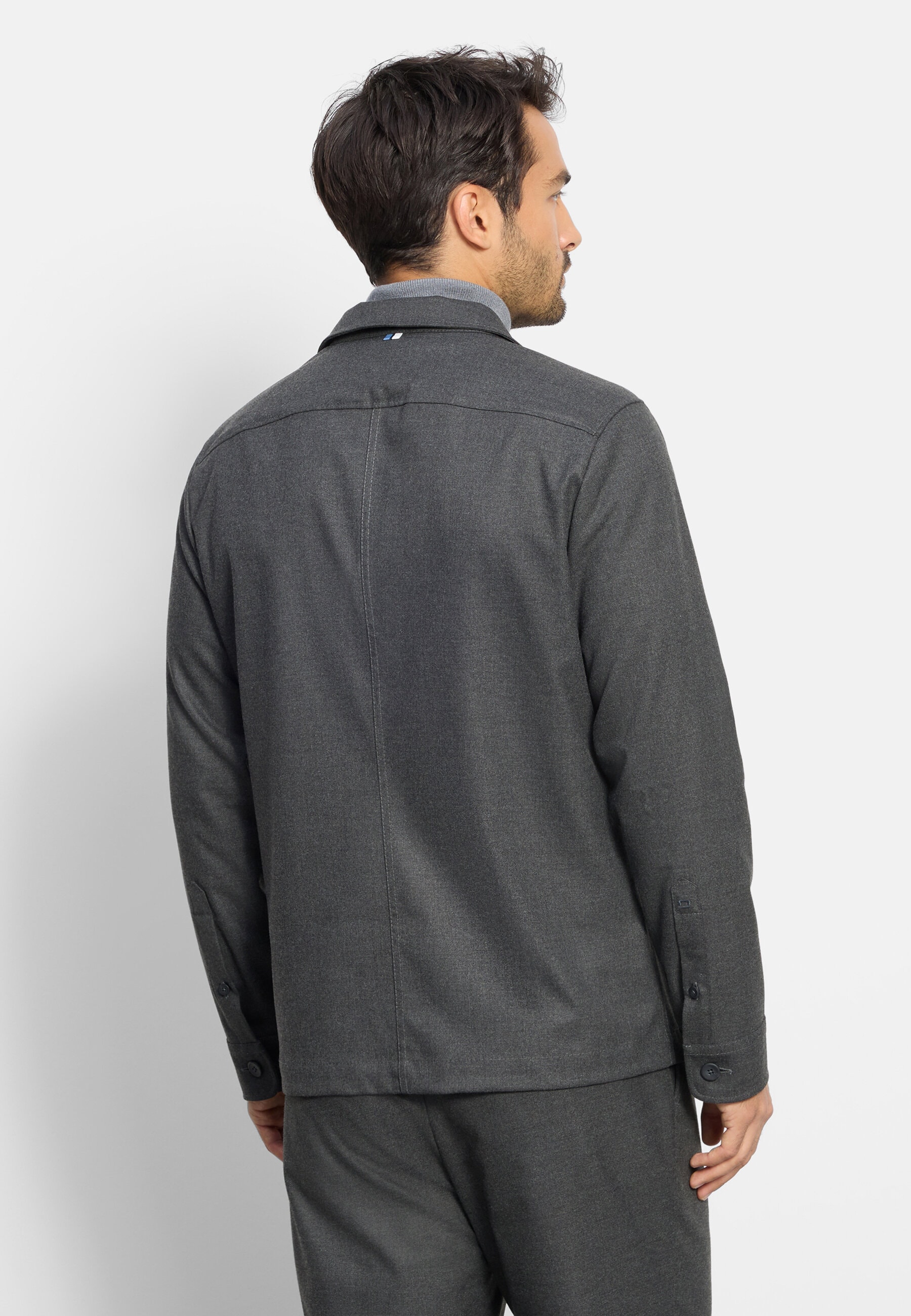 OLYMP Langarmhemd »OLYMP Casual, Overshirt, Reverskragen«