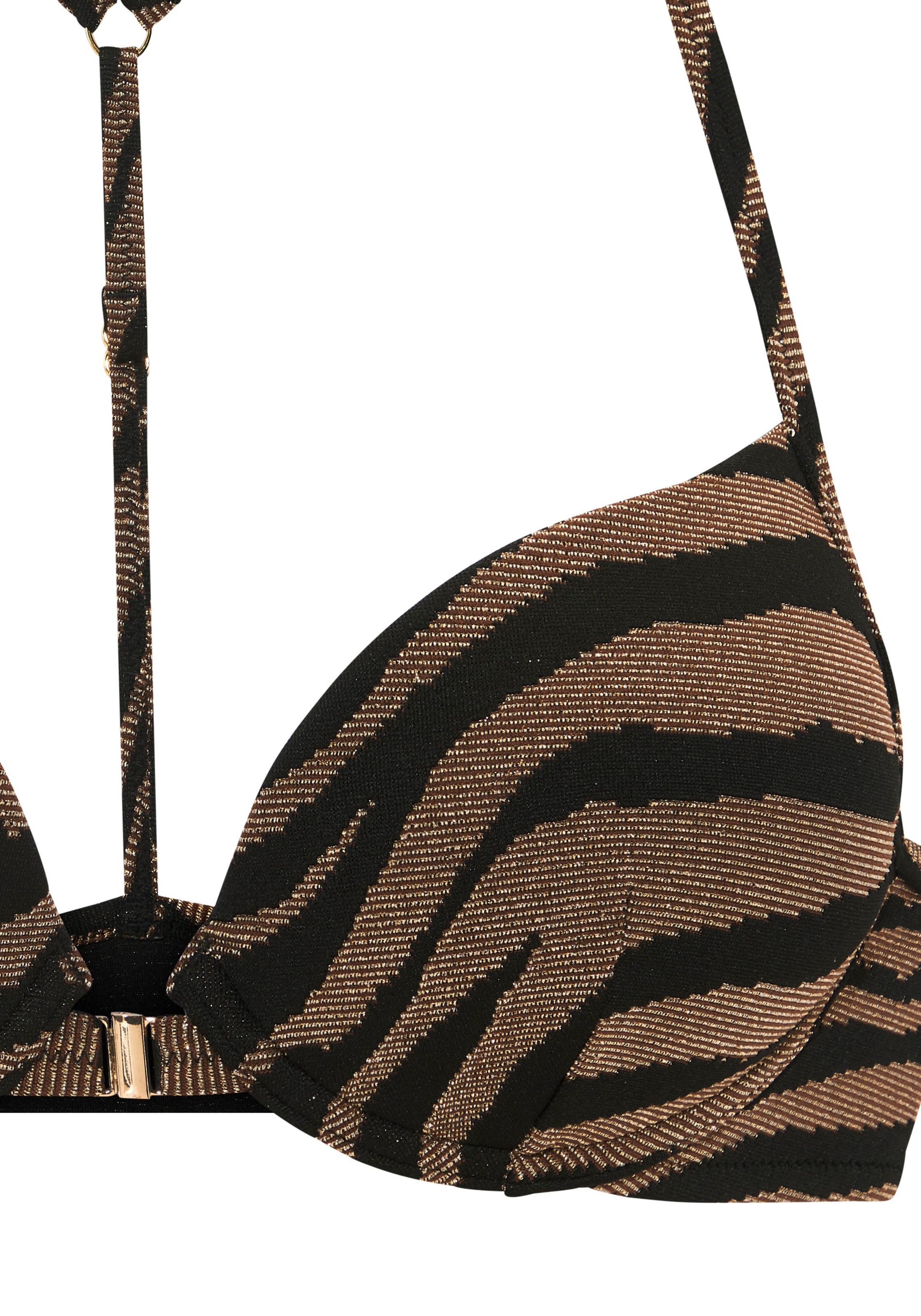 Bruno Banani Push-Up-Bikini, in zweifarbiger Animal-Optik