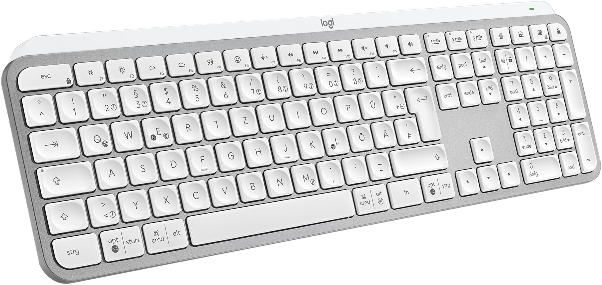 Logitech Wireless-Tastatur »MX Keys S« (Fn-Tasten | USB-Anschluss | Ziffernblock)