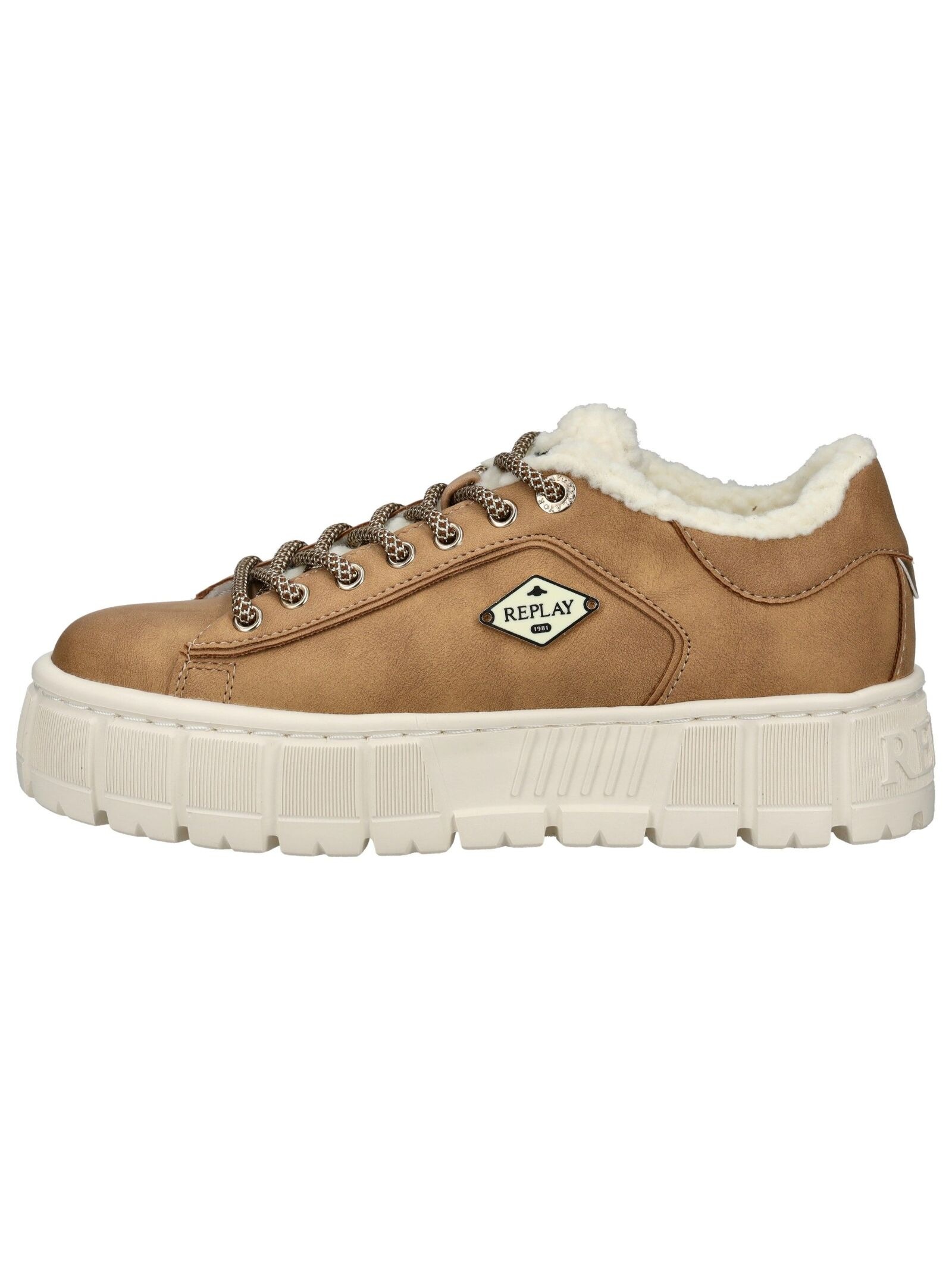 Replay Plateausneaker »Replay Sneaker Lederimitat«