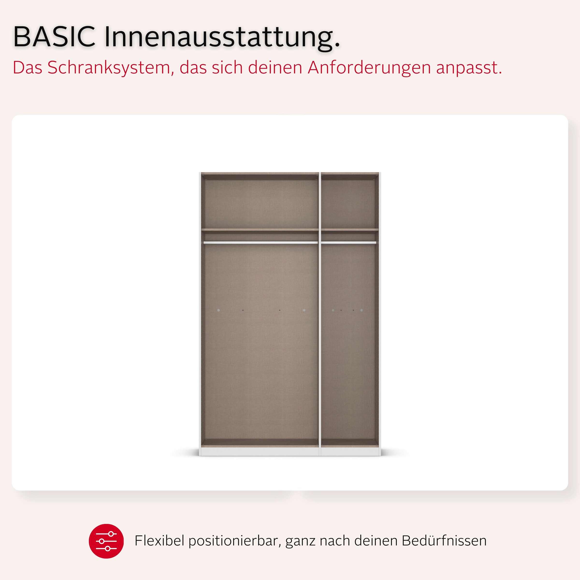 OTTO home Kleiderschrank »Schrank Möbel Schlafzimmer Garderobe Mietswohnung WELTNEUHEIT NYLLA« PATENTIERTES SCHNELLMONTAGESYSTEM mit Glasrahmentüren MADE IN GERMANY