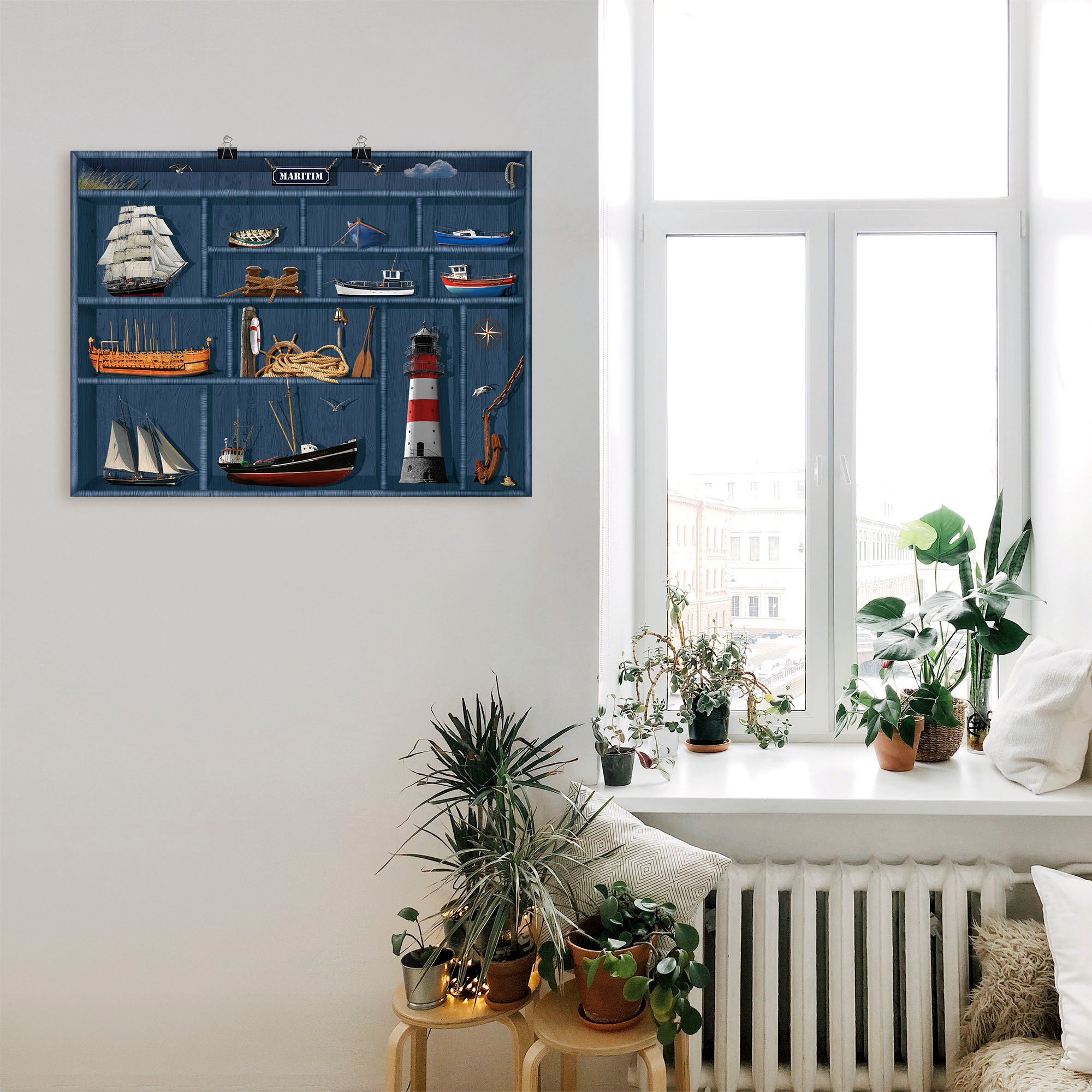 Artland Poster "Der maritime Setzkasten" Arrangements 1 Stk. tlg. ohne Rahmen