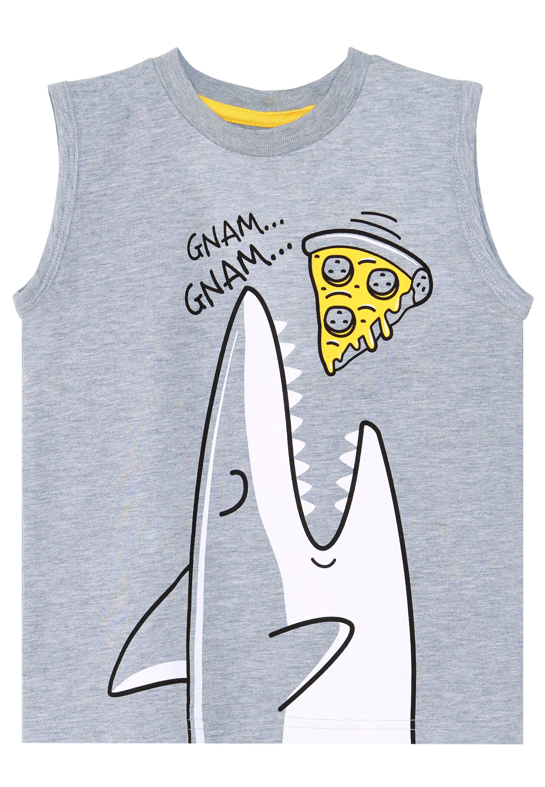 Thumbnail - Denokids Hausanzug "Shark & Pizza" 1 tlg. mit Hai-Print