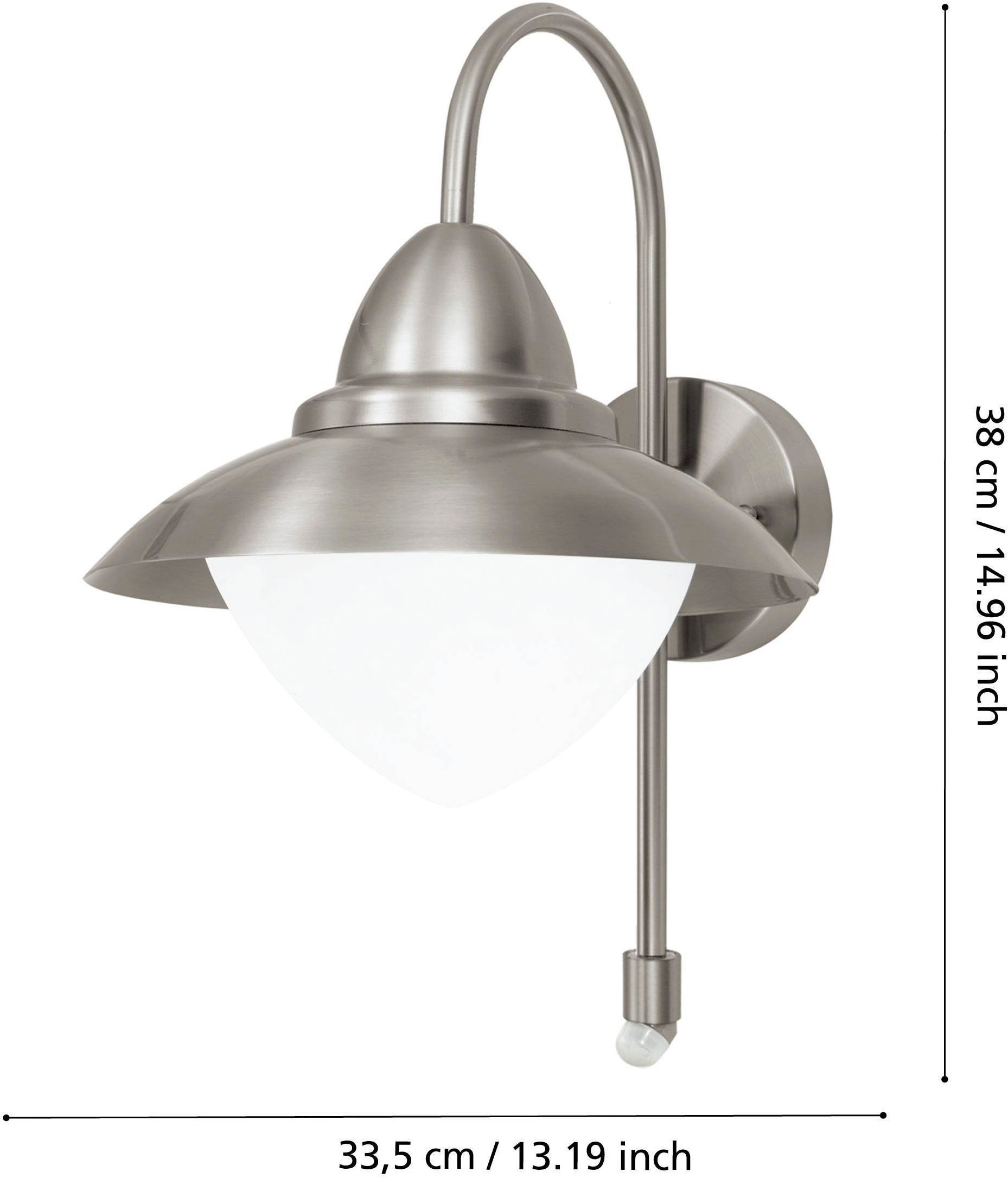 EGLO Wandleuchte »Sidney Wandlampe, Außenlampe, Außenleuchte, E27, IP44, Garten Lampe« E27 1 Stk.