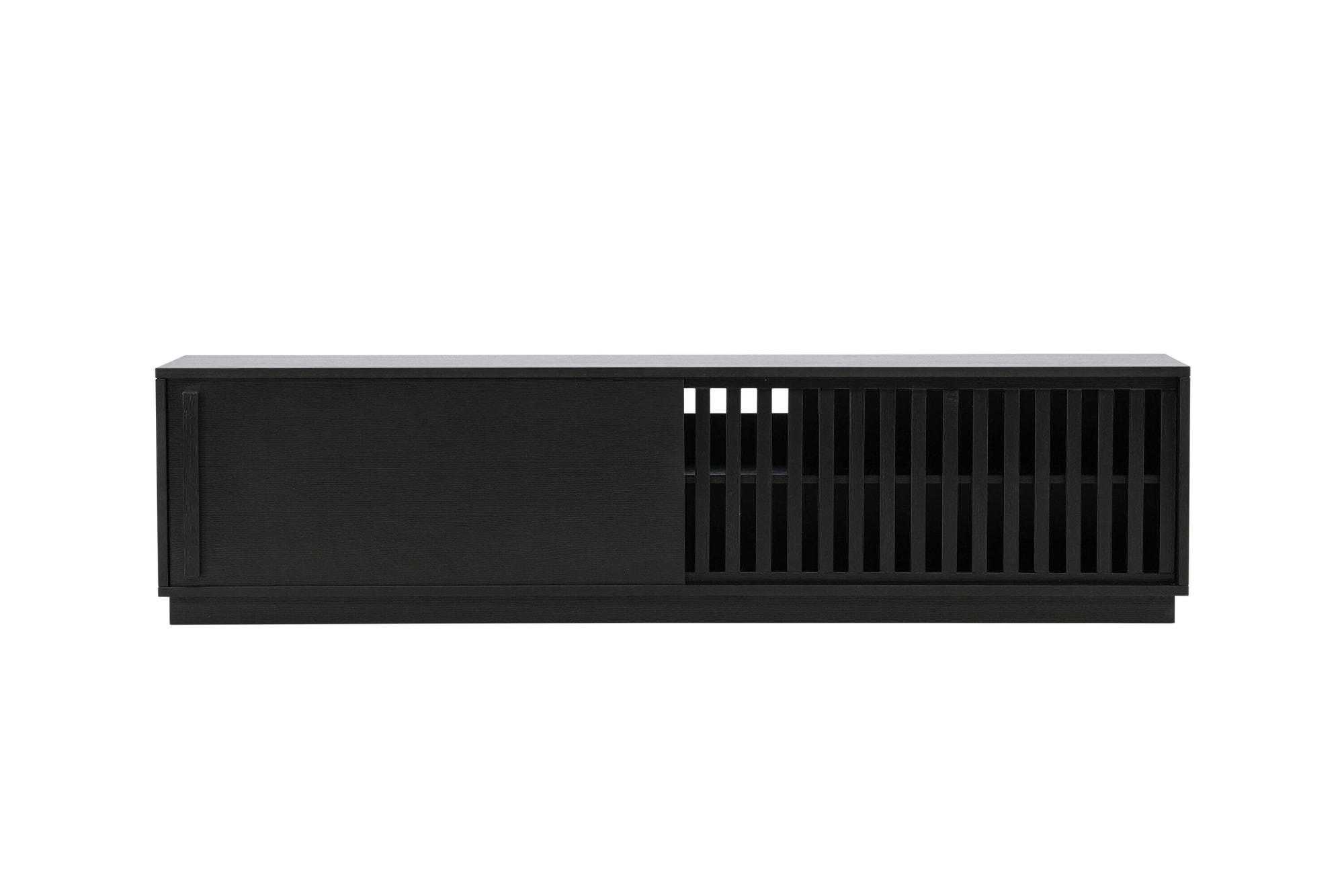 Venture Home TV-Bank »Lugo, TV-Bank, Skandinavisch, Breite 180 cm« TV-Möbel, Lackierung, dunkel, wohnlich, stilvoll, einladend