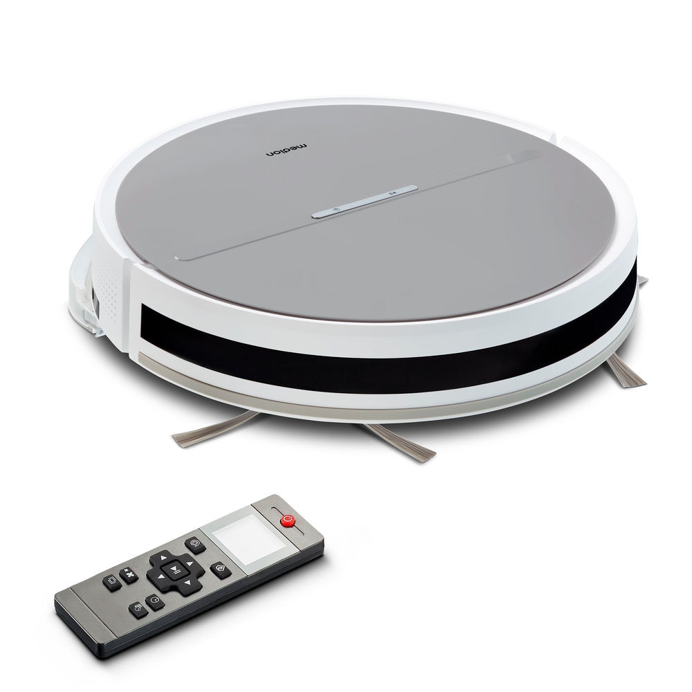 Medion® Saugroboter »E35 (MD 11157), intelligente S-Linien Navigation, 2 kPa Saugleistung«, Steuerung per Fernbedienung, 120 min Laufzeit, Ladestation