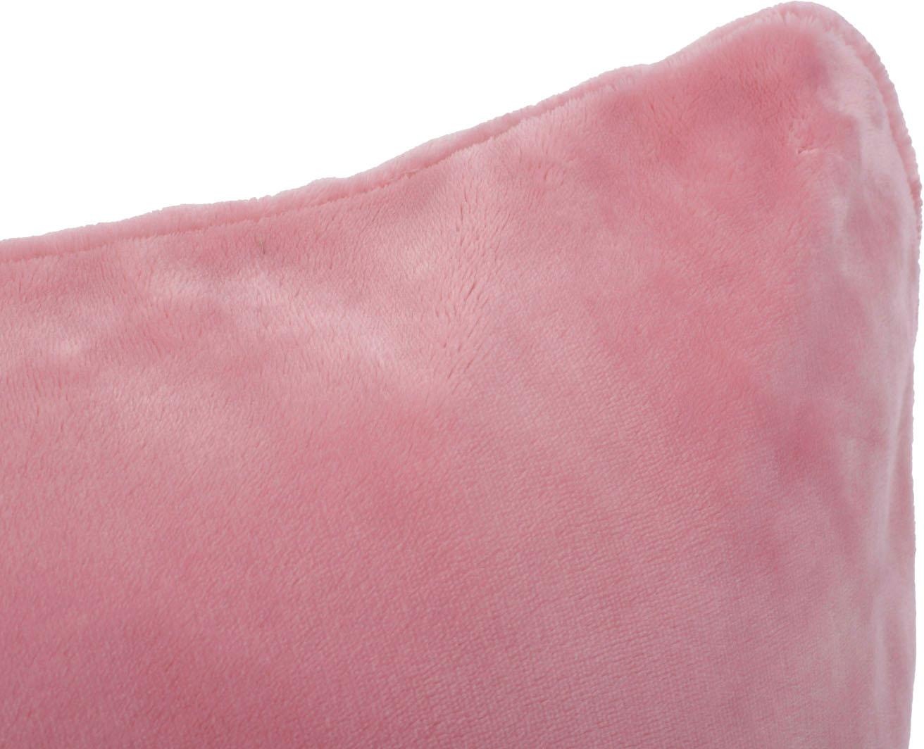 Gözze Dekokissen »Premium Cashmere-Feeling Kissen«, passend zur Premium Cashmere-Feeling Decke, Kissenhüle mit Füllung