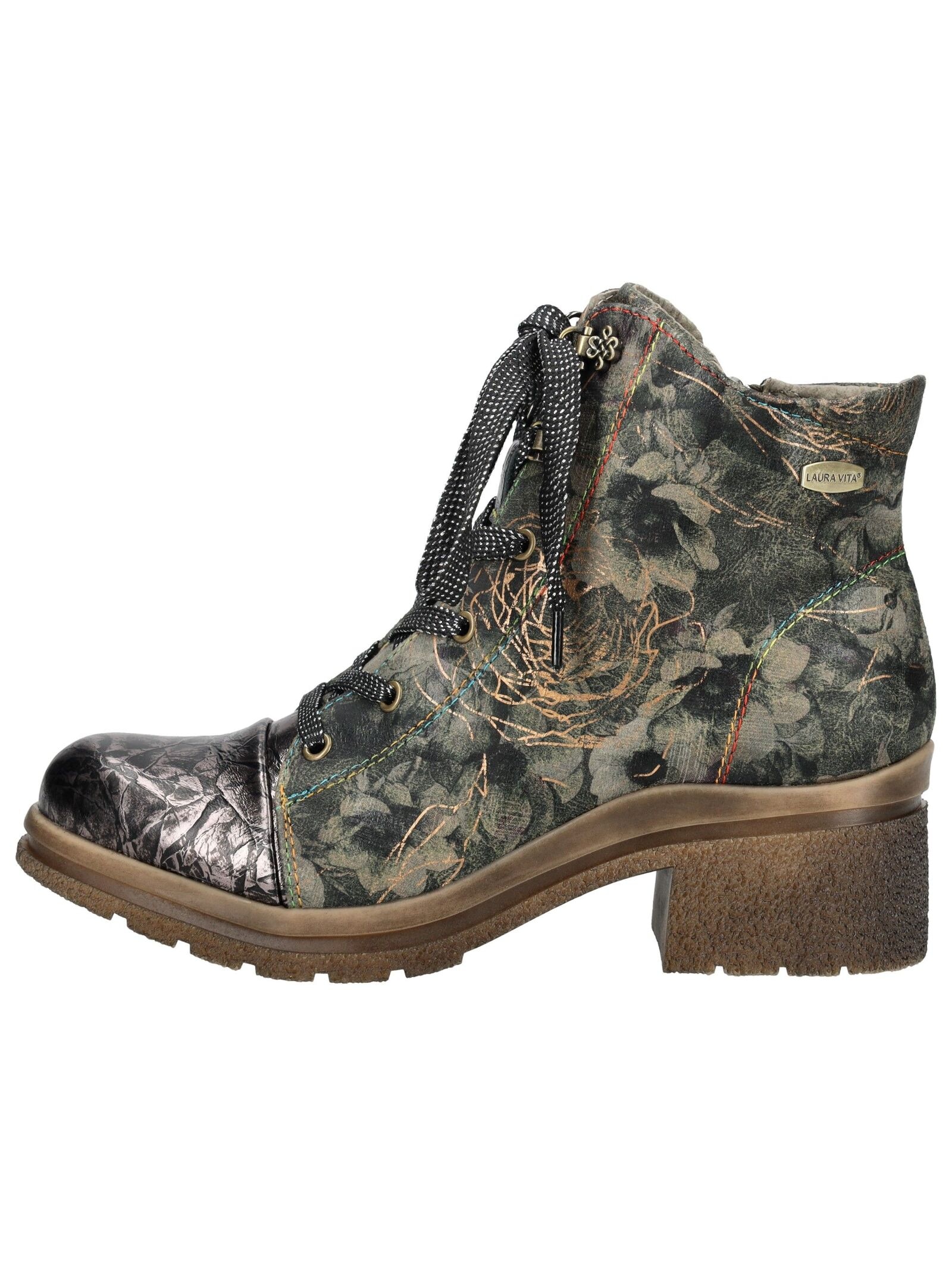 LAURA VITA Schnürstiefelette »LAURA VITA Stiefelette Leder/Textil«