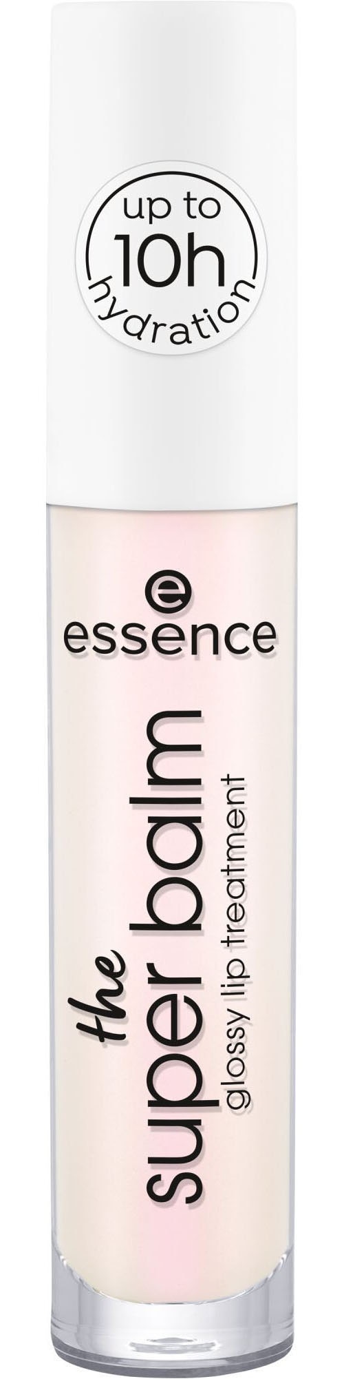 ESSENCE Kinder Lippenbalsam "the super balm glossy lip treatment", transparent, Lippen-Kosmetika, mit Sheabutter und Vitamin E