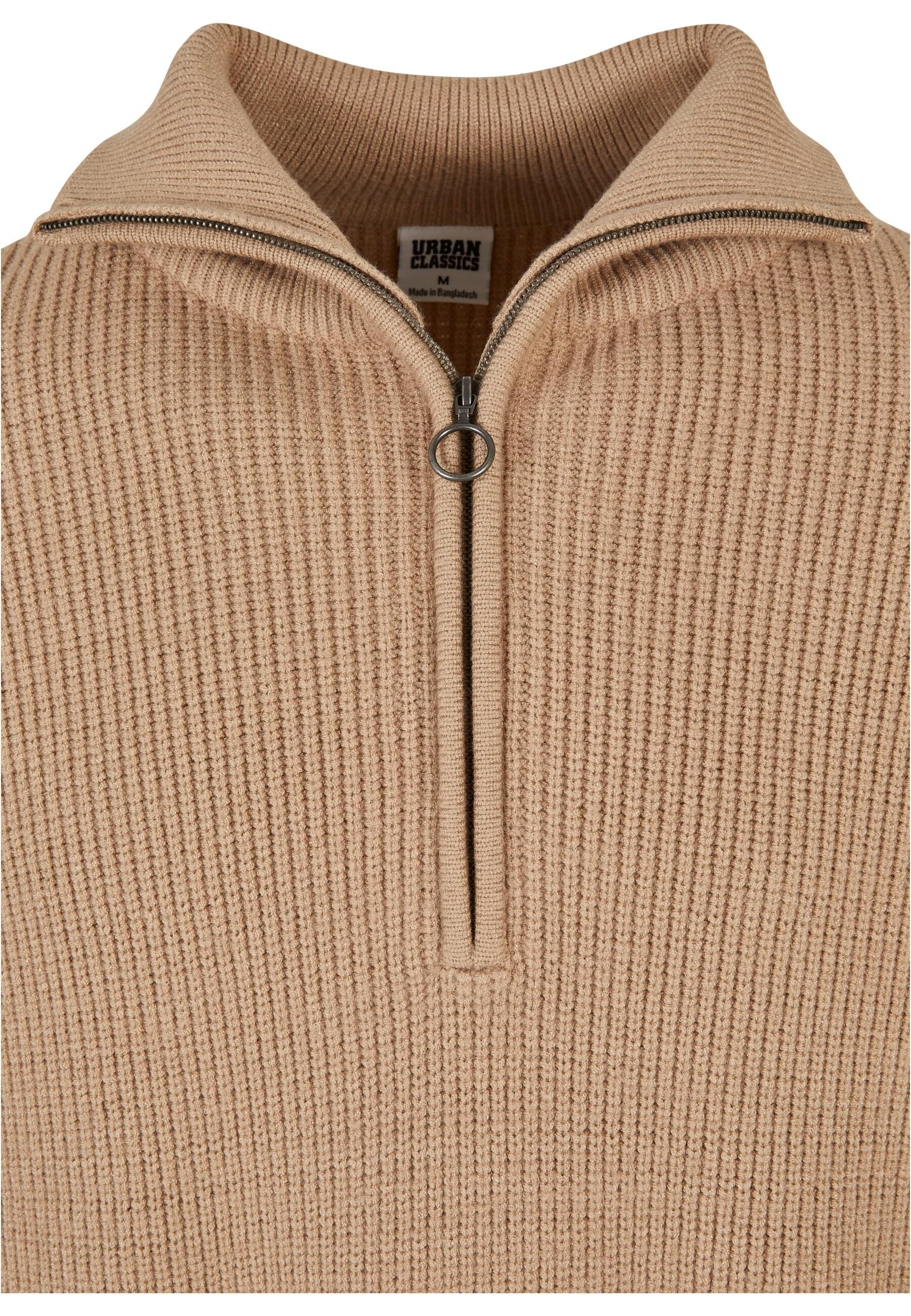 URBAN CLASSICS Sweater »Urban Classics Herren Oversized Knitted Troyer« 1 Stk. tlg.