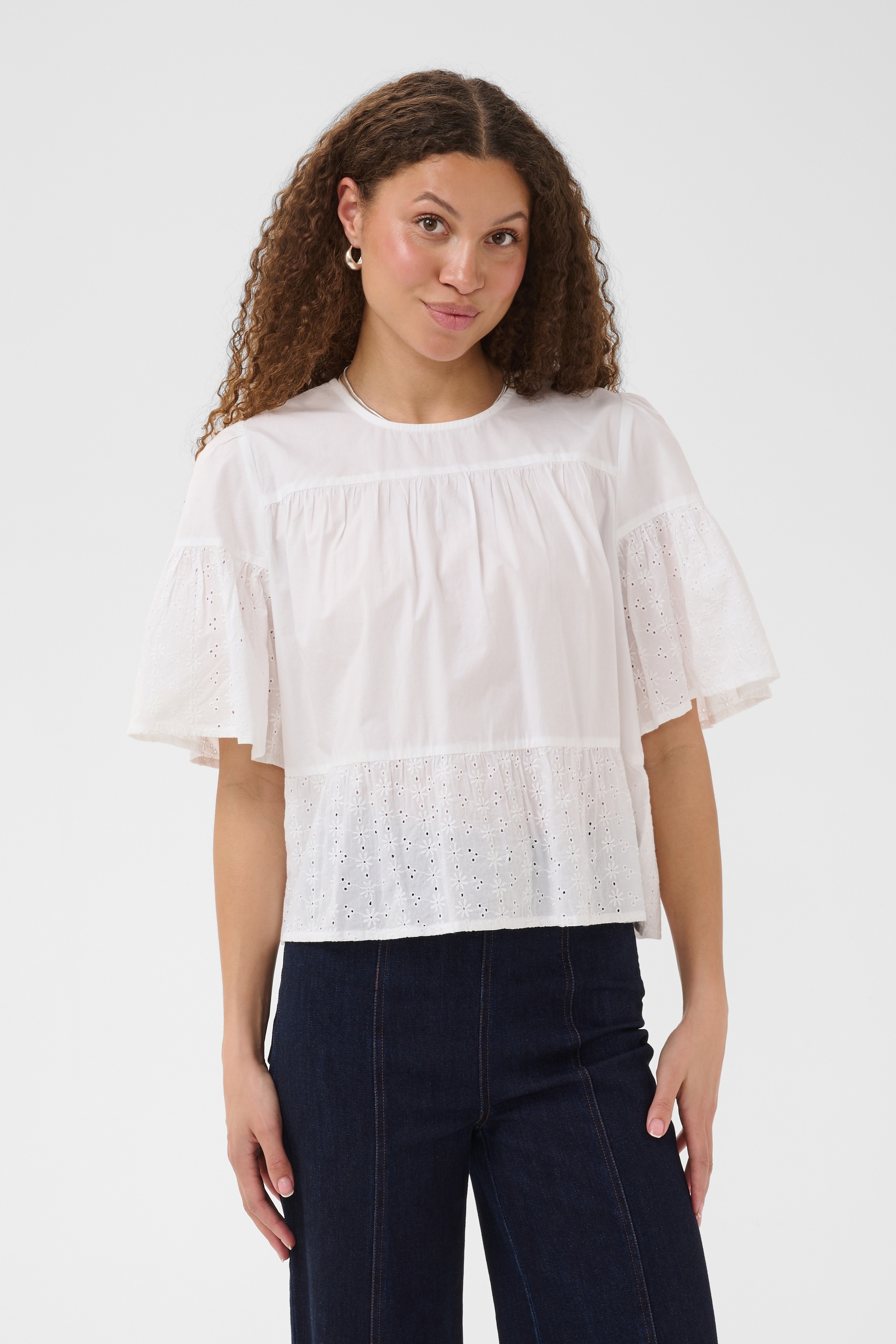 Saint Tropez Kurzarmbluse »Kurzarm-Bluse SuzannetSZ«