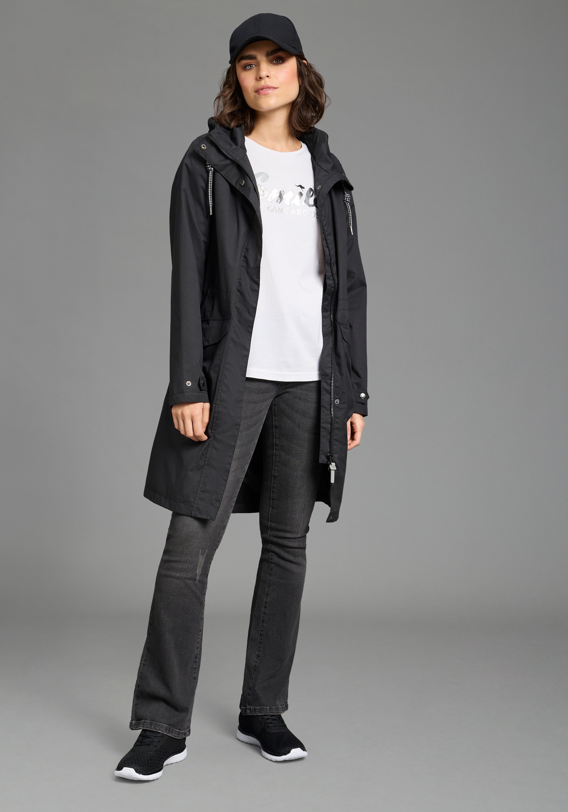 KangaROOS Funktionsparka mit Kapuze mit Kapuze, mit gefütterter Kapuzenfütt günstig online kaufen