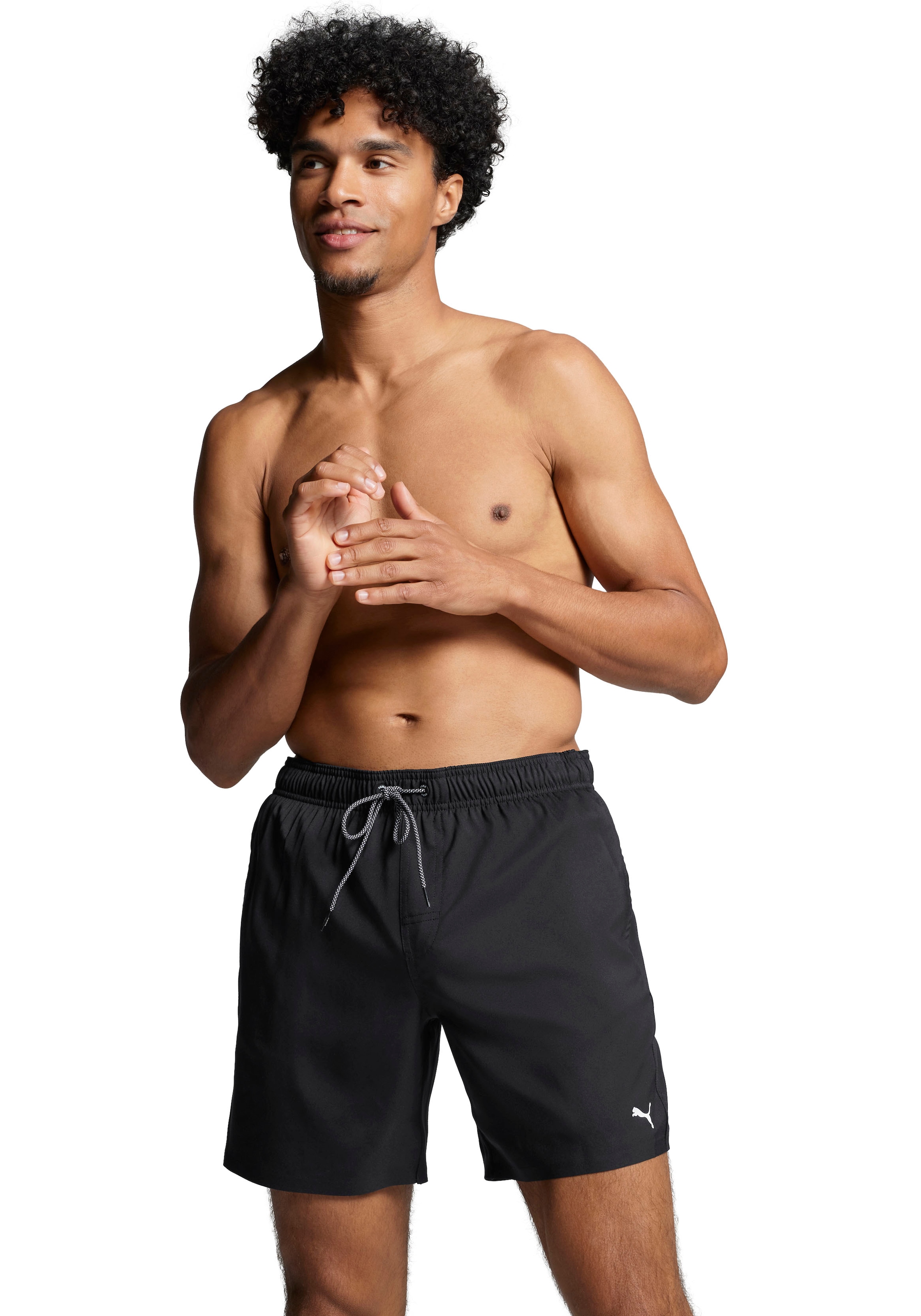 PUMA Badeshorts "PUMA SWIM MEN MEDIUM LENGTH SWIM SHORTS", High-Tech Reißve günstig online kaufen