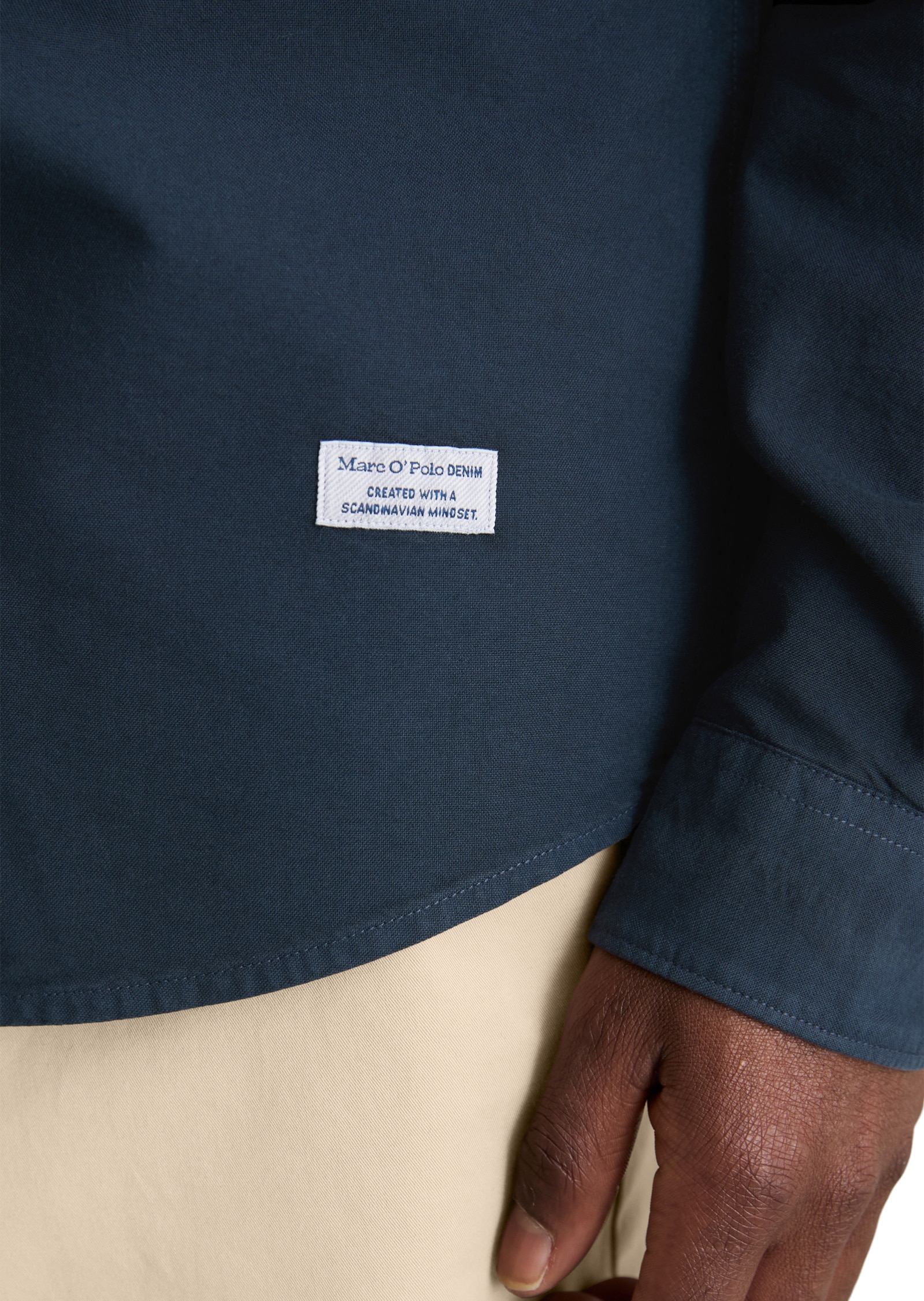 Marc O'Polo DENIM Langarmhemd »aus reiner Bio-Baumwolle«