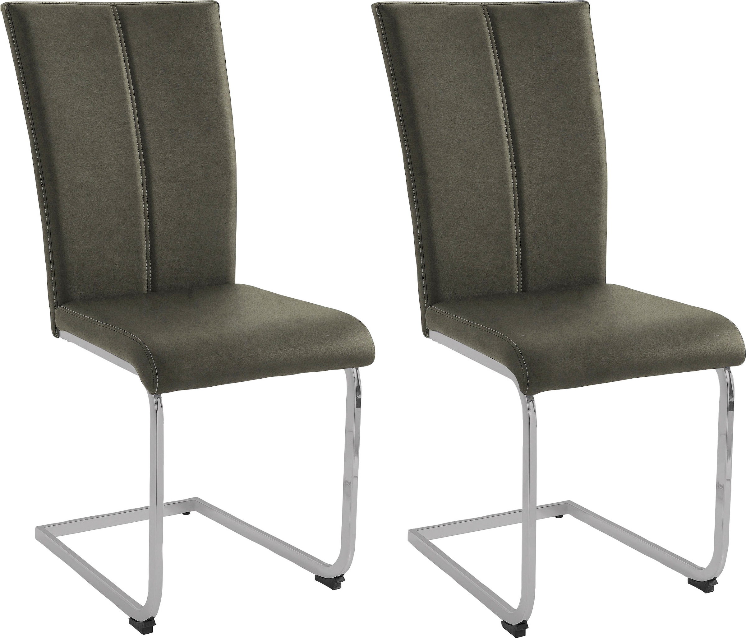 Home affaire Freischwinger "Nils" (Set) 2 Stk. Microfaser VINTAGE Stuhl bel günstig online kaufen