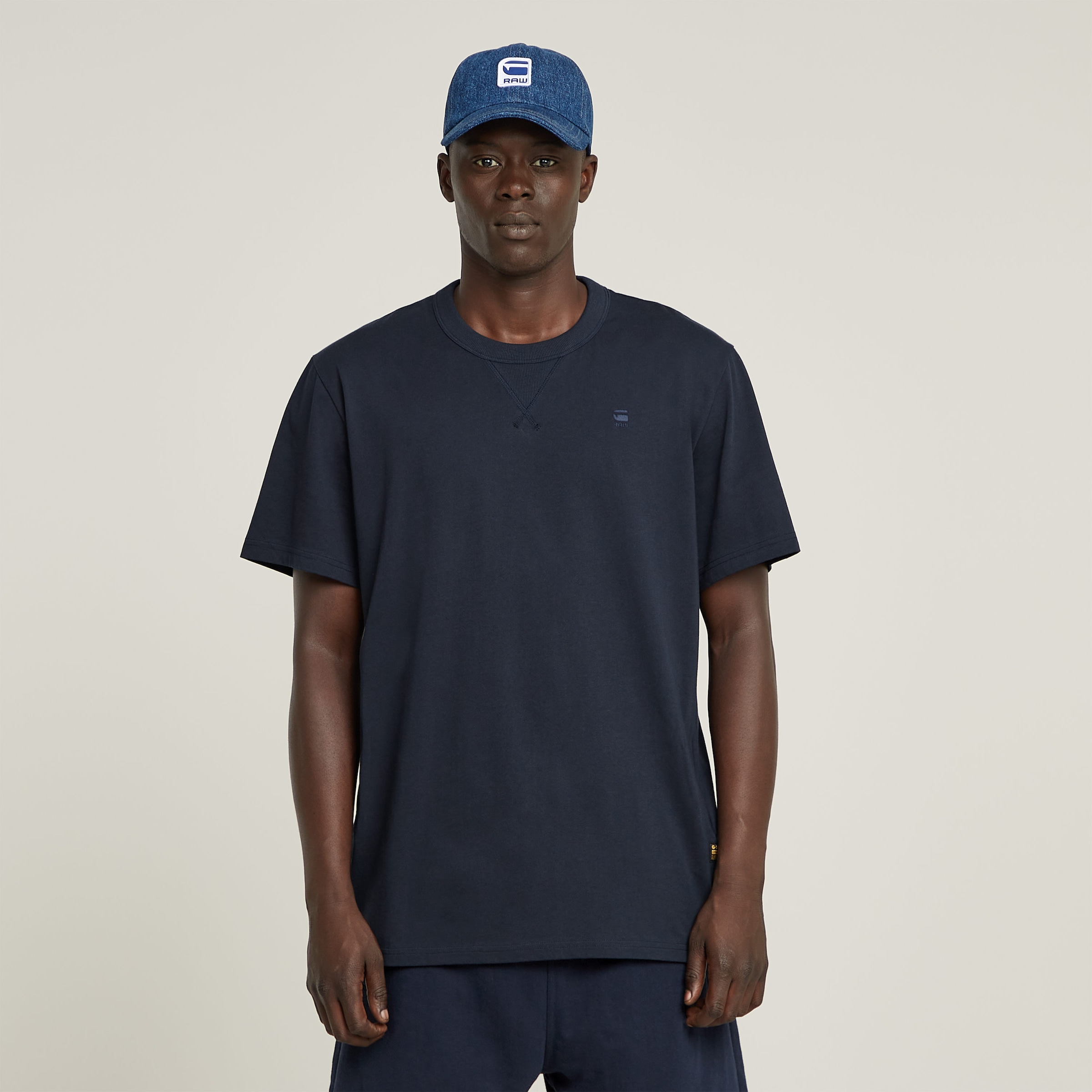 G-STAR T-Shirt »Nifous« Rundhals, mit Rippeinsatz
