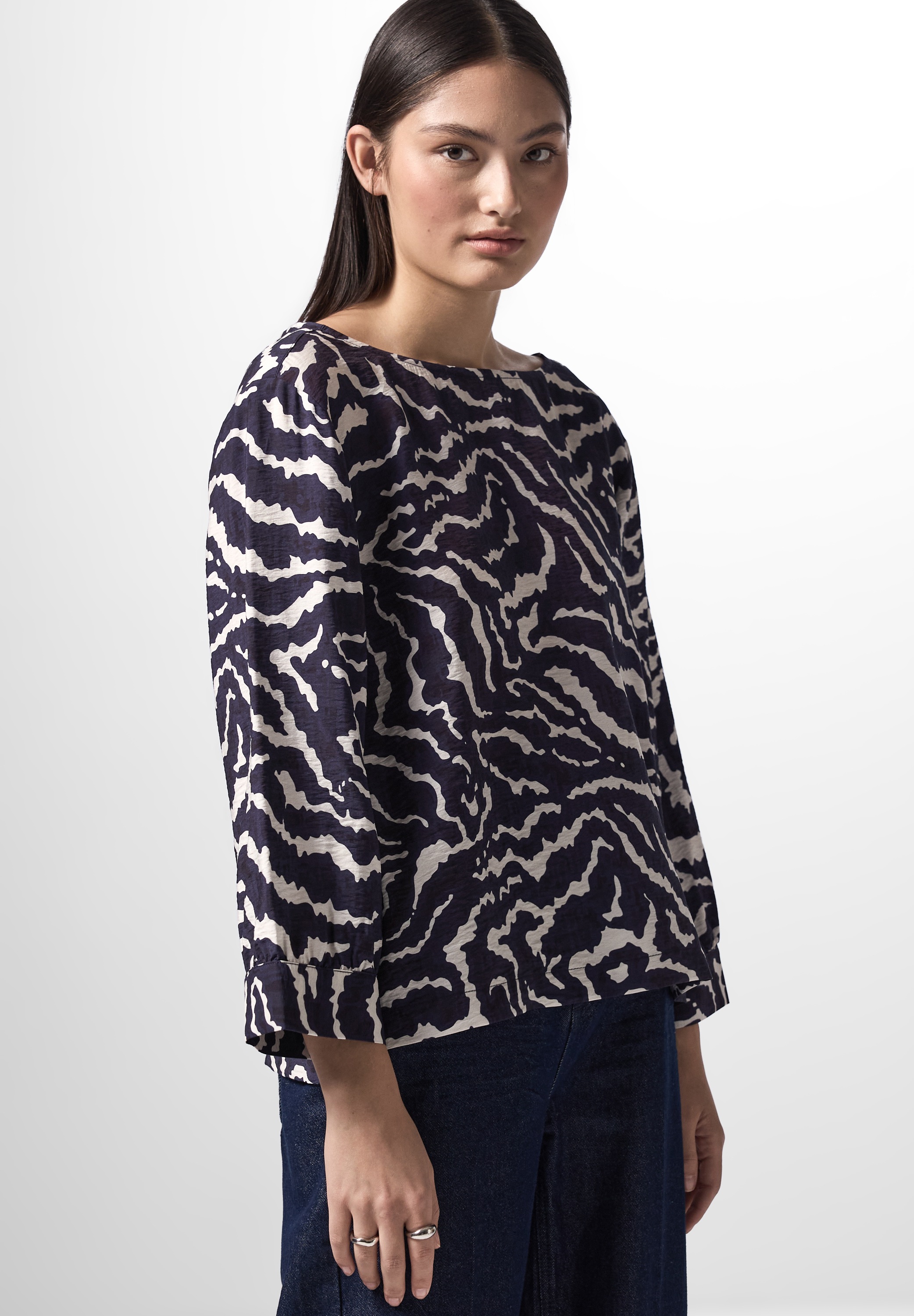 STREET ONE STUDIO Shirtbluse, mit Zebra-Print