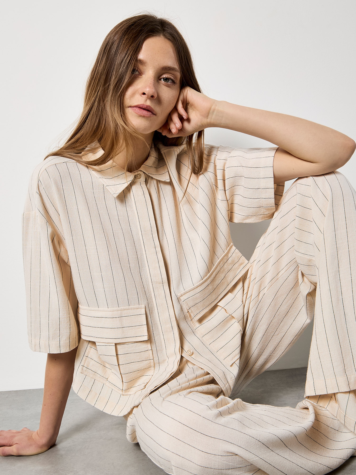 Apricot Hemdbluse »Bluse« mit verdecktem Verschluss