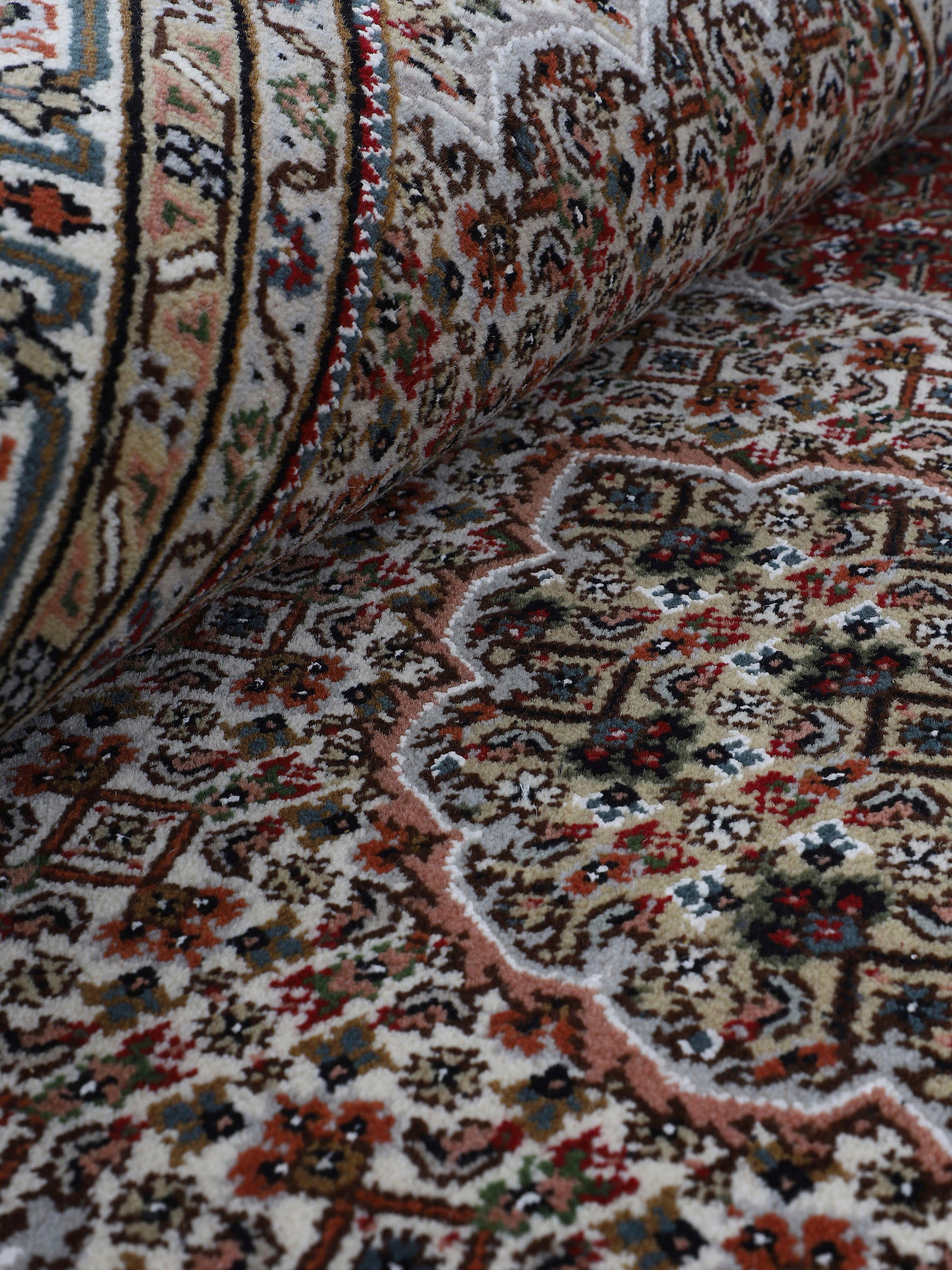 Woven Arts Orientteppich »Orientteppich Tabriz Mahi«, rechteckig, 15 mm Höhe, handgeknüpft, Wohnzimmer, reine Wolle