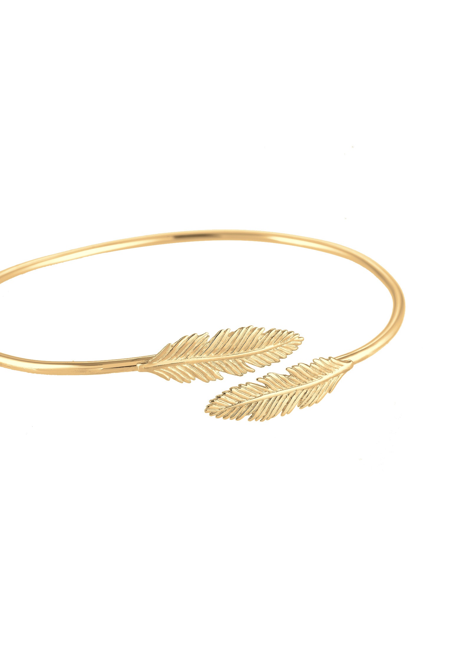 Elli Armreif »Armreif Feder 925 Sterling Silber vergoldet«