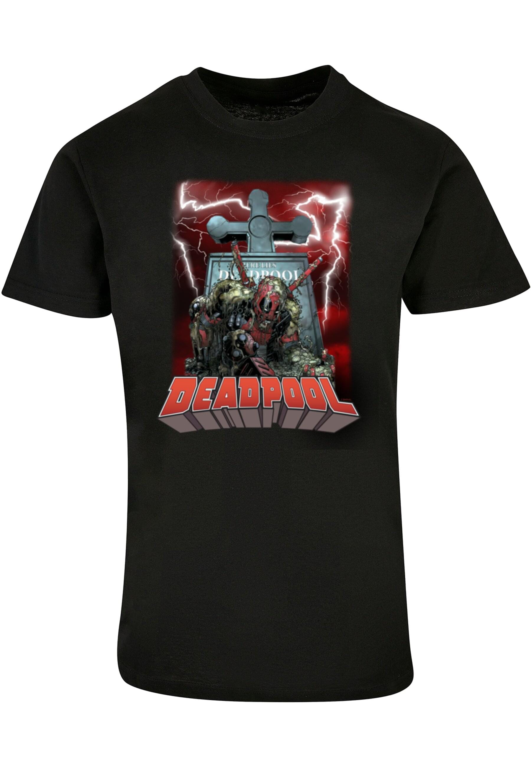 ABSOLUTE CULT T-Shirt "ABSOLUTE CULT Herren Deadpool - Grave T-Shirt" 1 Stk günstig online kaufen