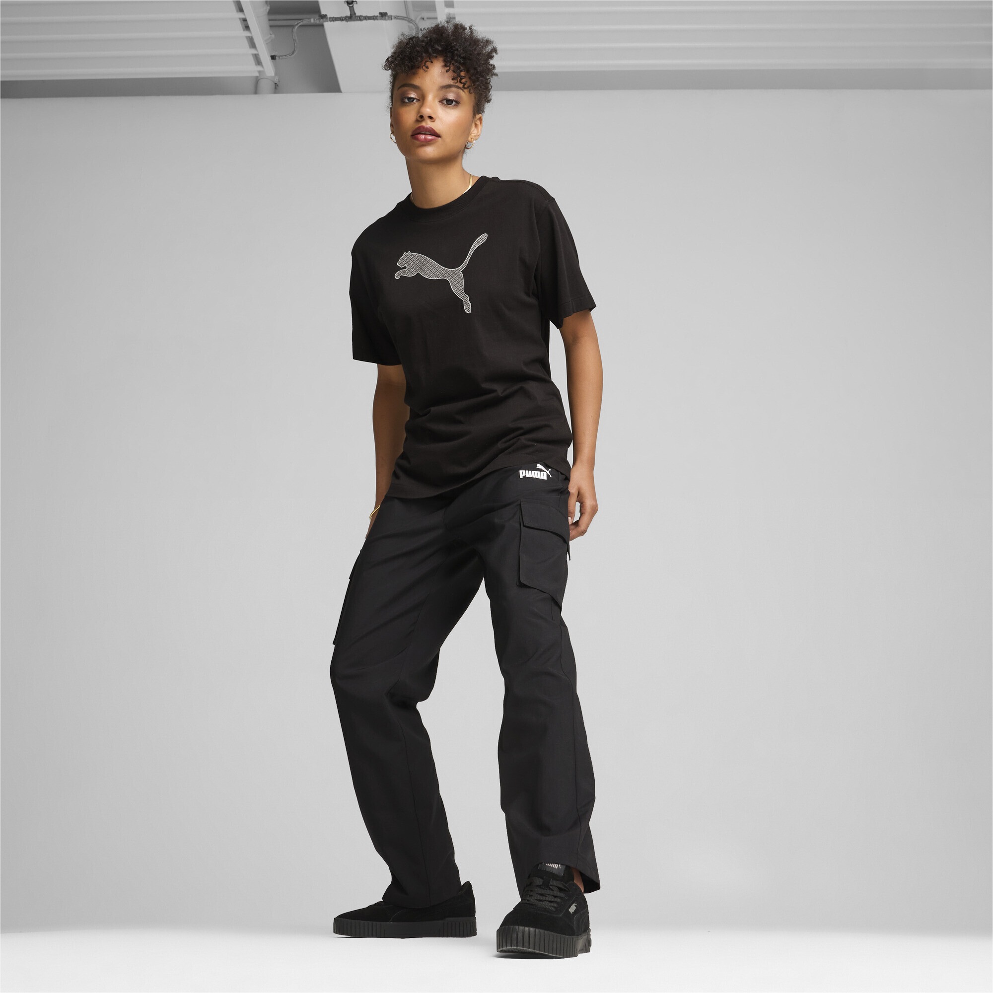 PUMA Sporthose »PUMA POWER Gewebte Cargohose Damen«
