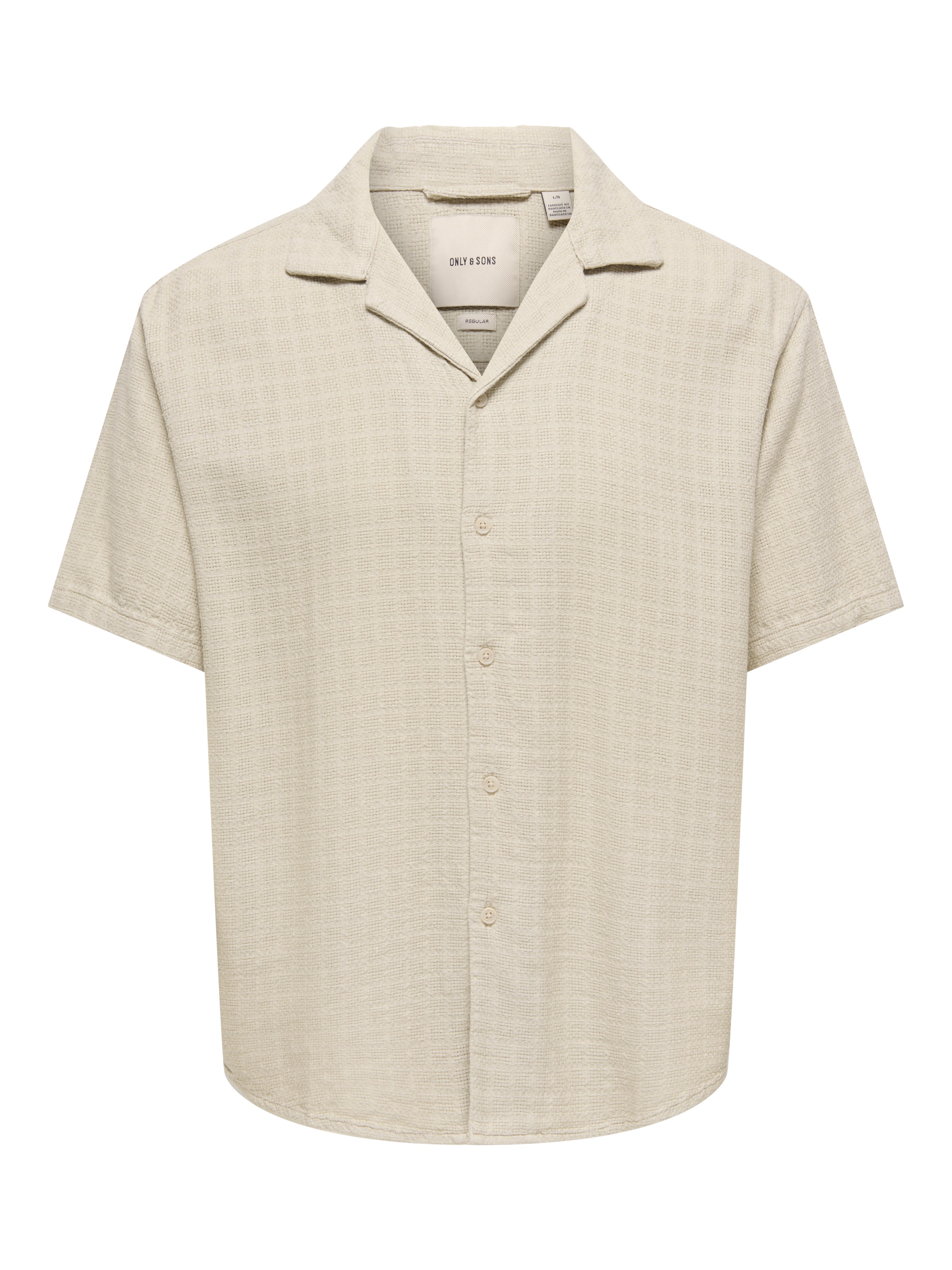ONLY & SONS marškiniai trumpom rankovėm »ONSLATHAM RLXSS RESORT LINEN STRUC 0257«