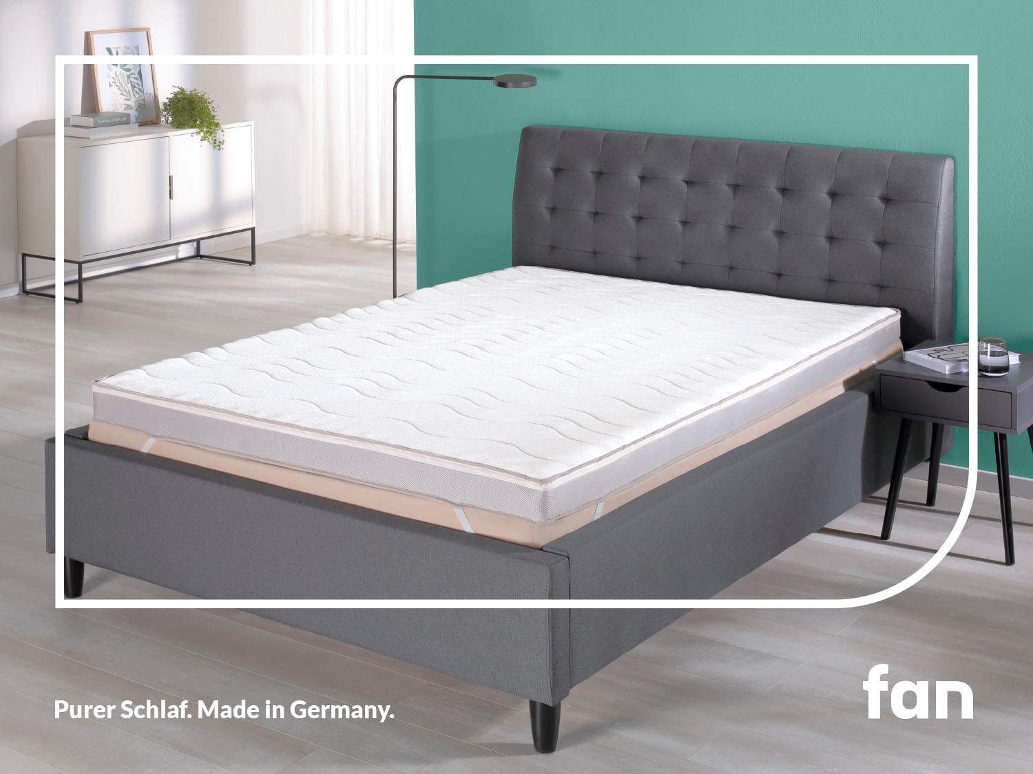 fan 1100000002199 "Big Komfort Plus, 7 Zonen Topper 90x200, 180x200 cm & weitere Größen" Matratze, Boxspringbett, Hausstauballergiker geeignet, ergonomisch