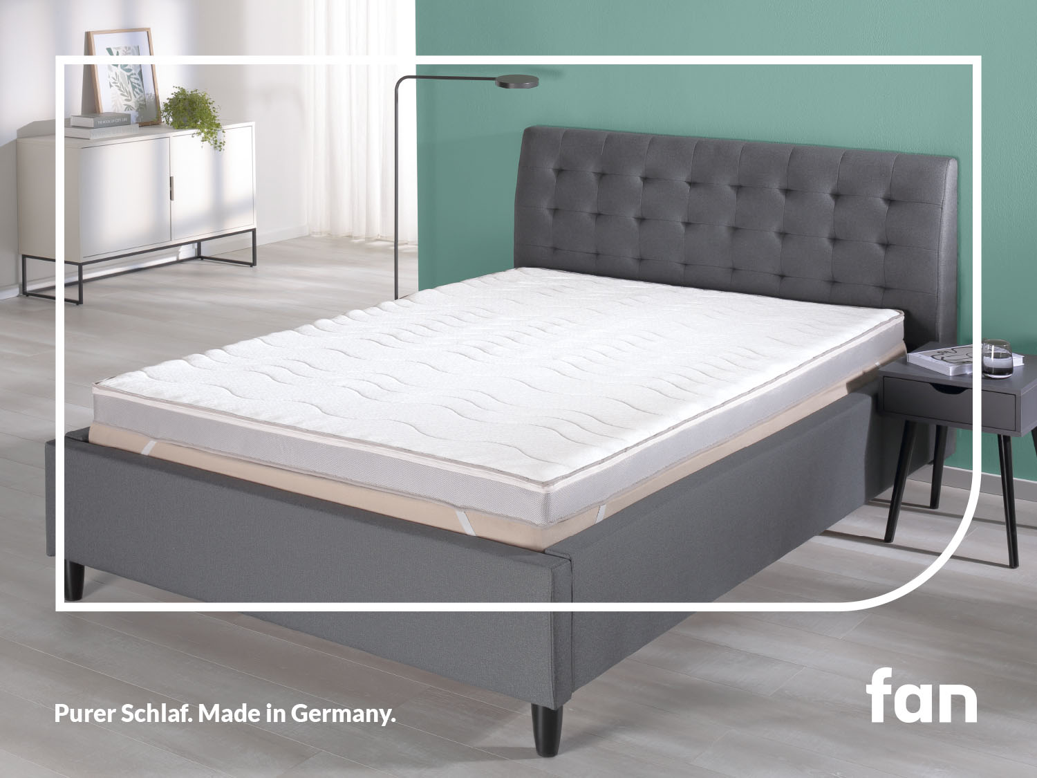 fan "Big Komfort Plus, 7 Zonen Topper 90x200, 180x200 cm & weitere Größen" Matratze, Boxspringbett, Hausstauballergiker geeignet, ergonomisch