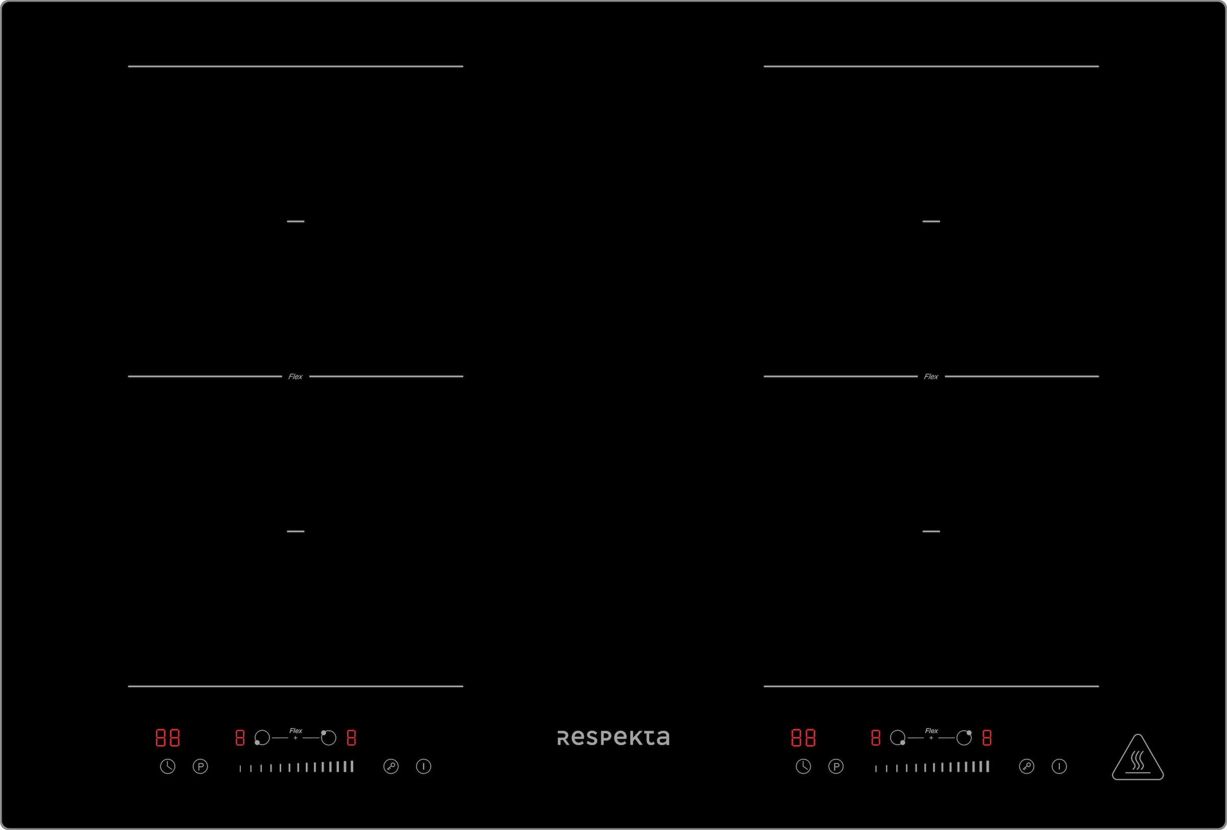 RESPEKTA Backofen-Set »ASET7008800I«, mit 1-fach-Teleskopauszug, (Set, 2 St.)