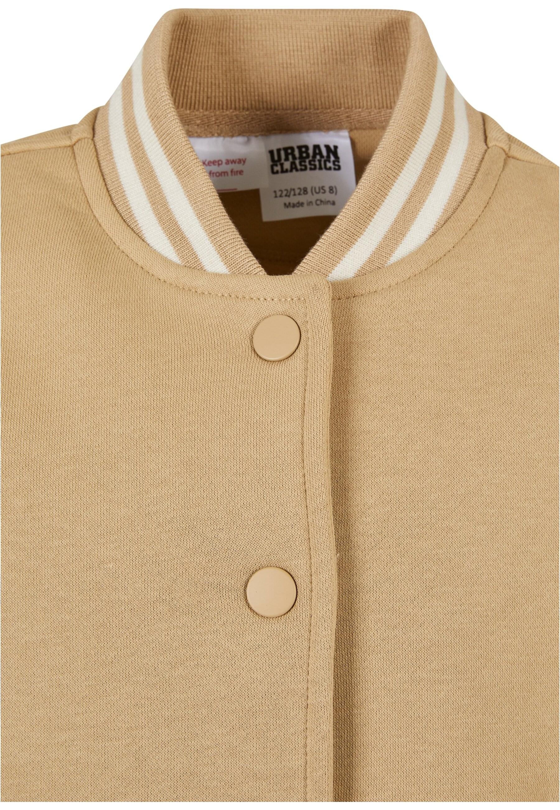 URBAN CLASSICS Allwetterjacke »Urban Classics Damen Girls Inset College Sweat Jacket«, (1 St.), ohne Kapuze