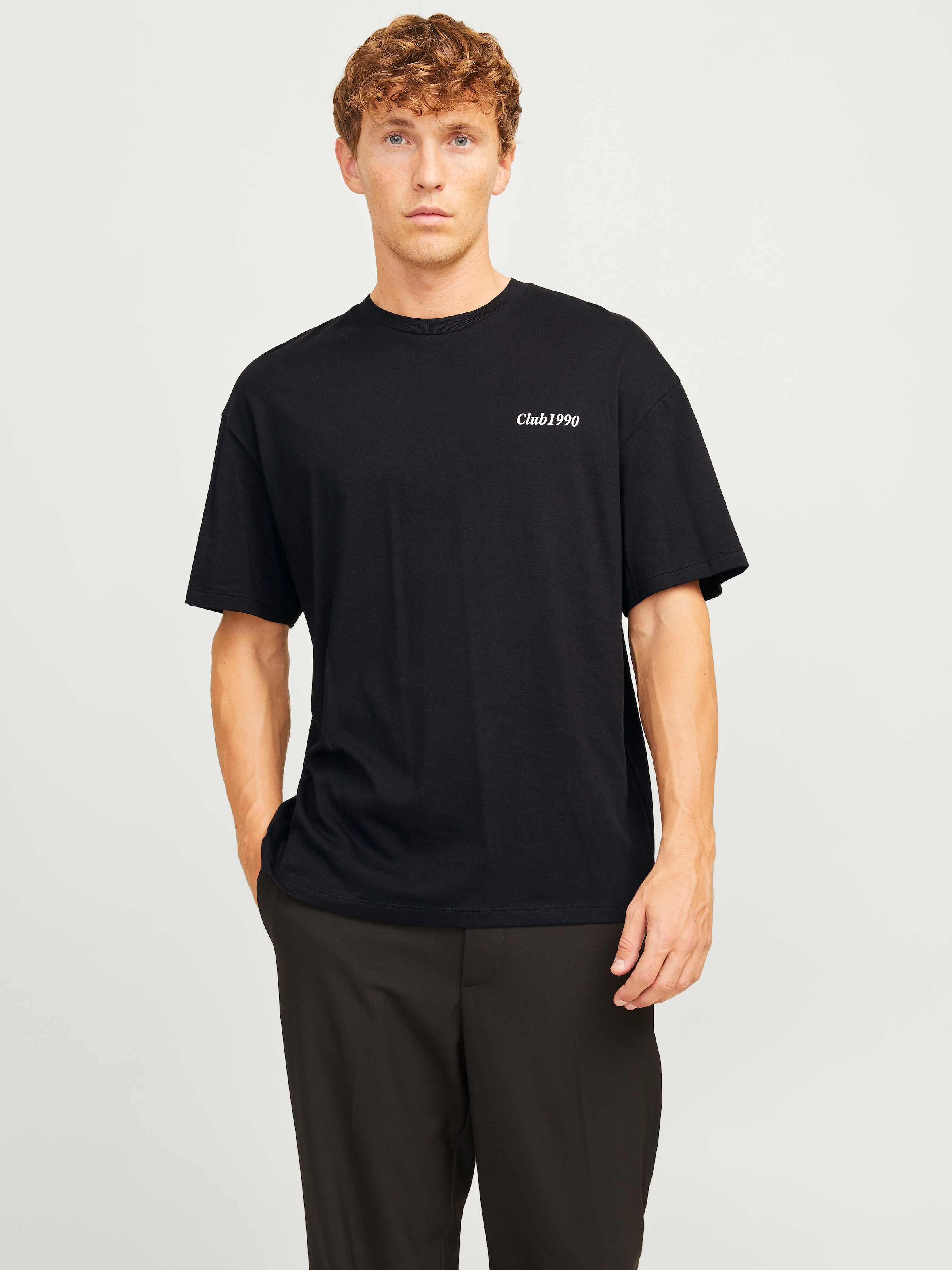 Jack & Jones Rundhalsshirt "JJEBRADLEY GRAPHIC TEE SS O-NECK NOOS", mit Front und Back Print